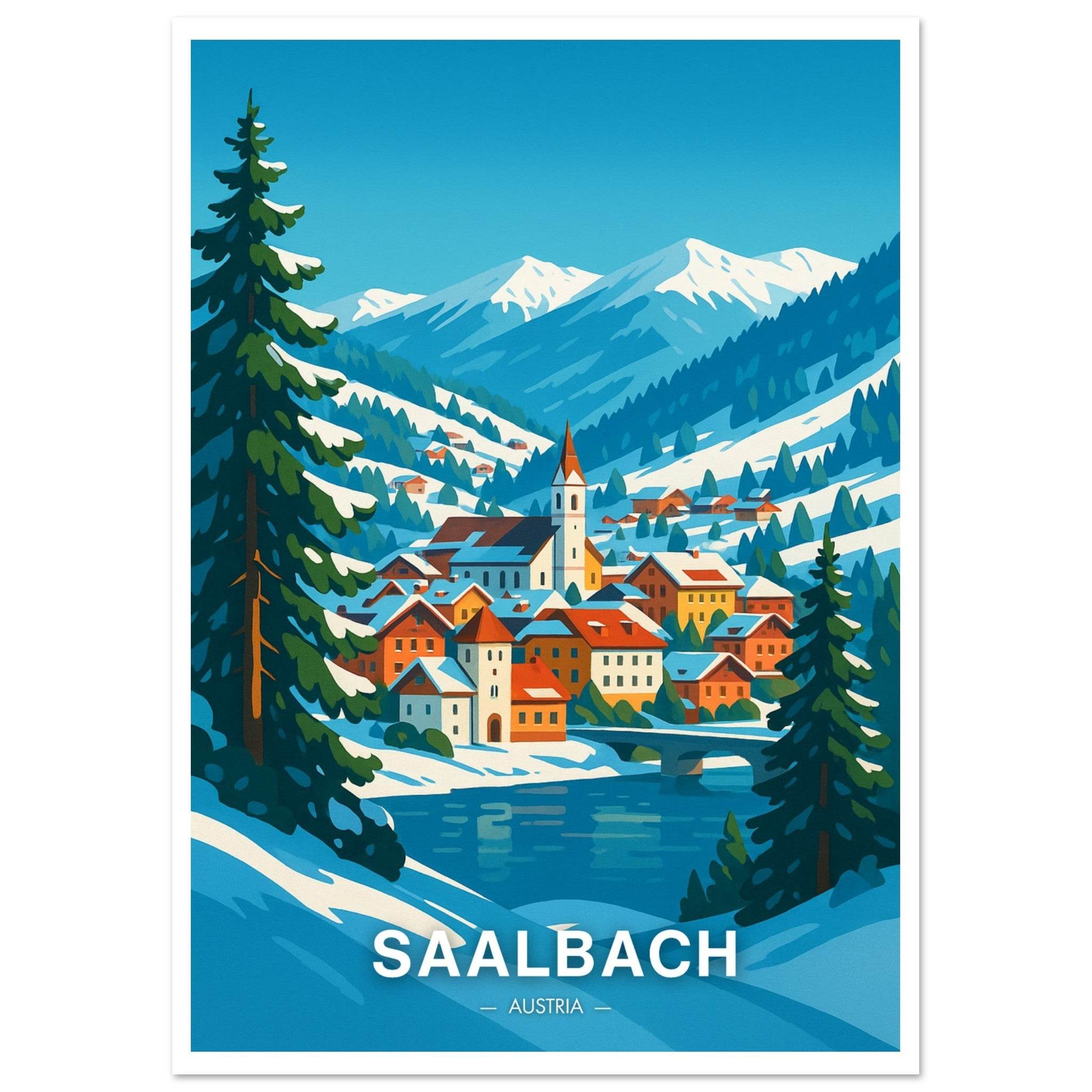 Saalbach Poster - Geoprints