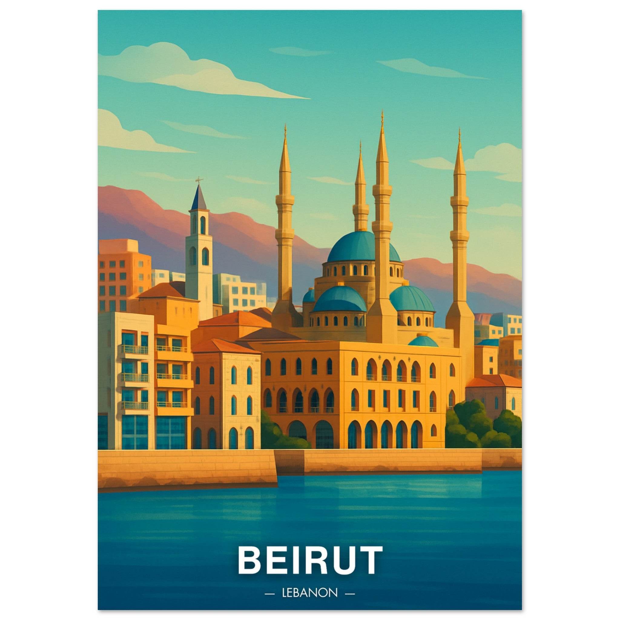 Beirut Poster - Geoprints