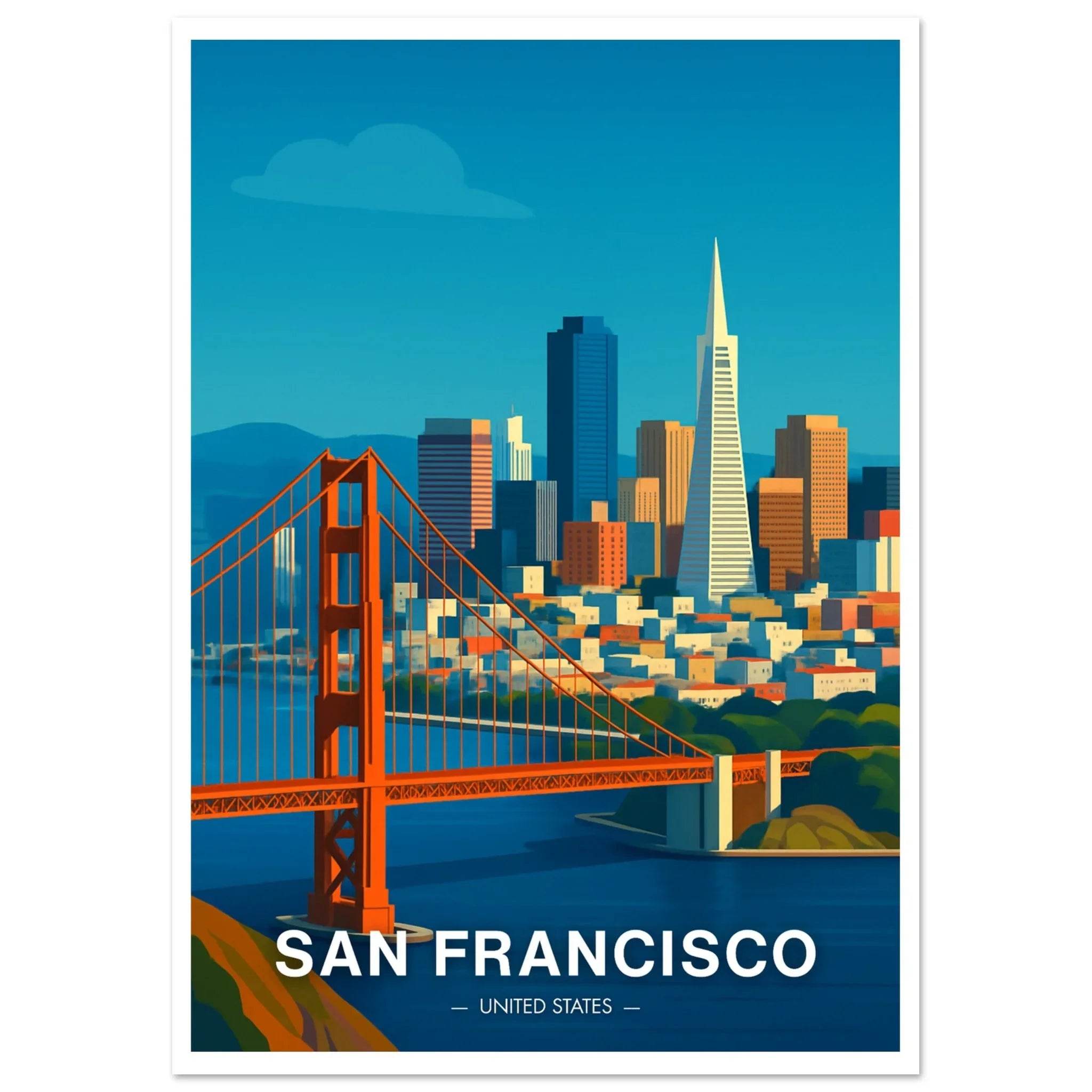 San Francisco Poster - Geoprints