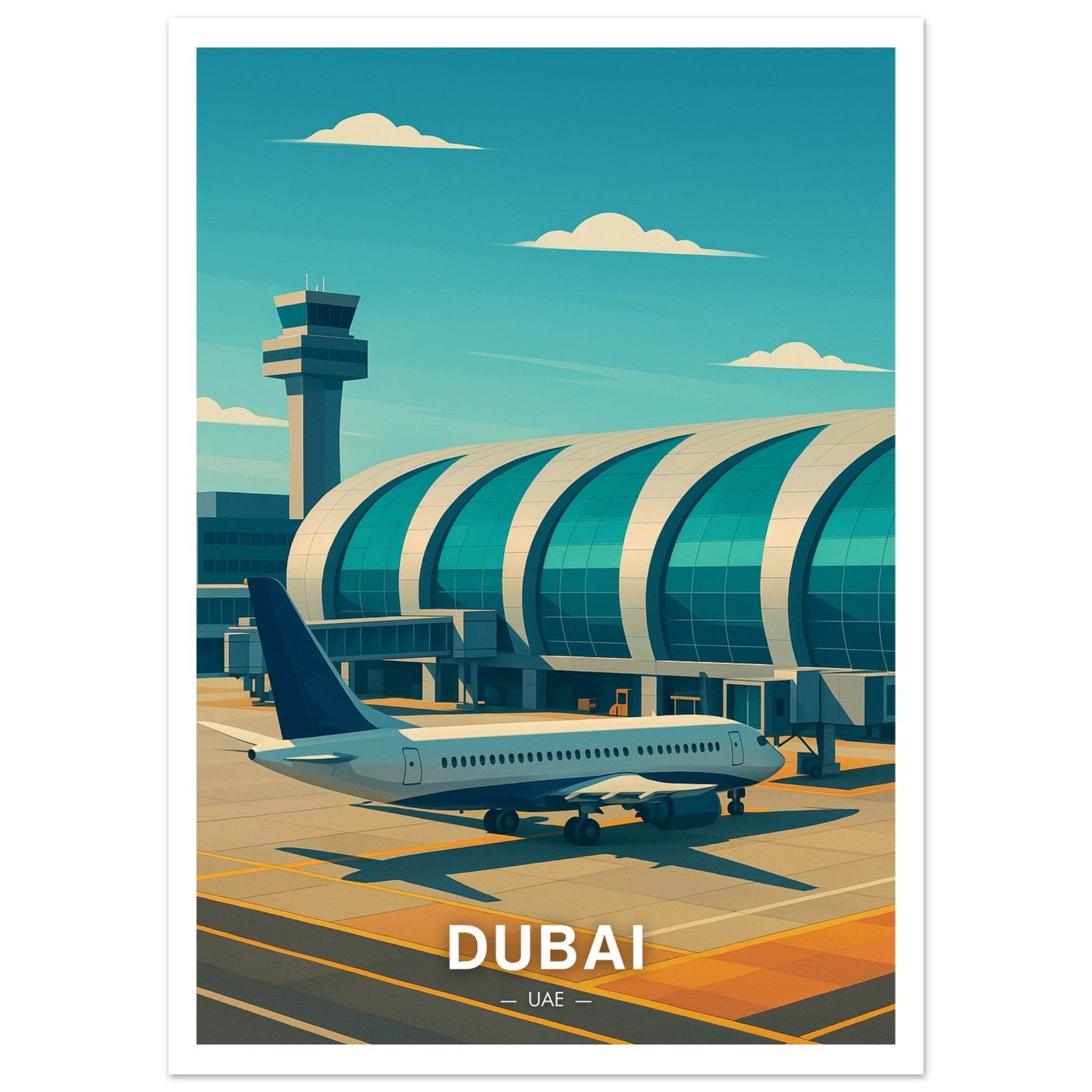 Dubai Flughafen Poster - Geoprints