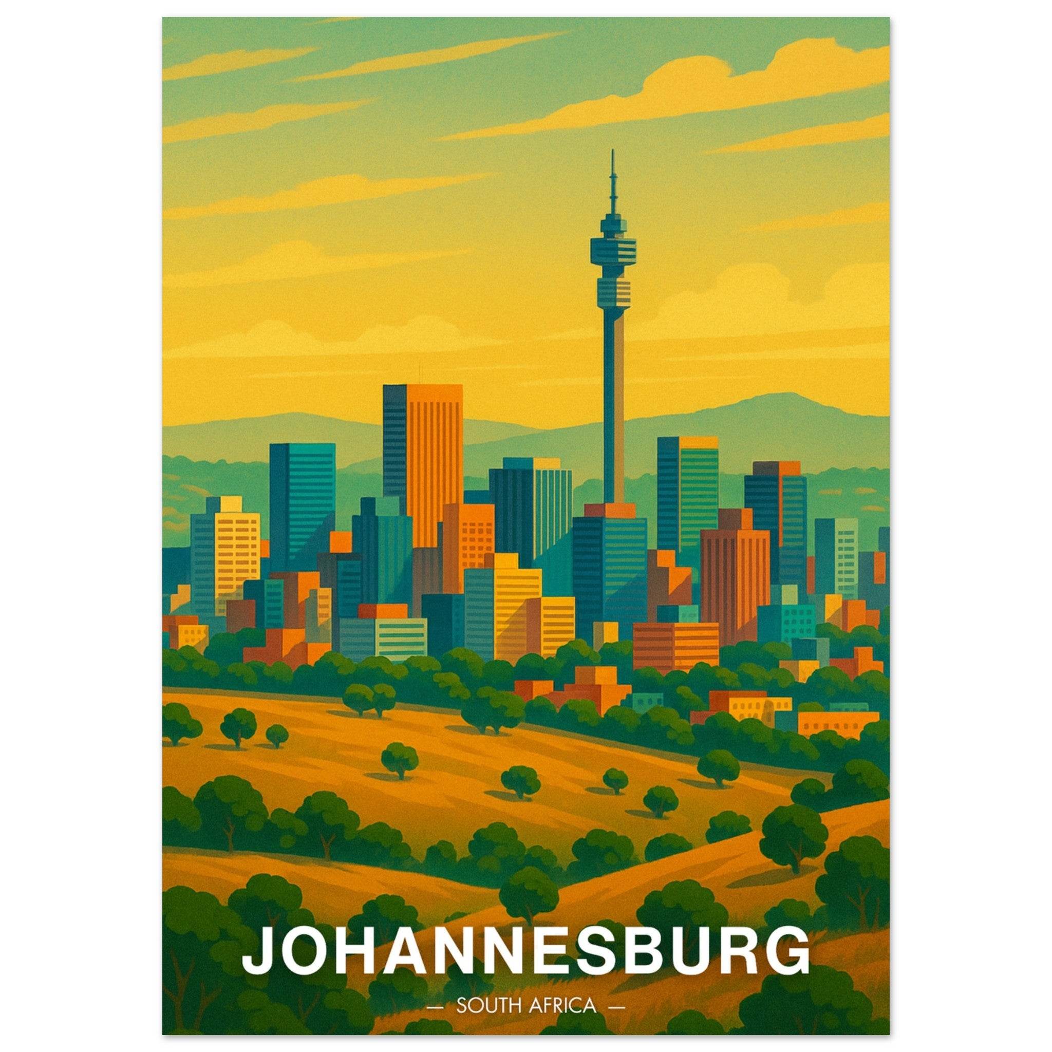 Johannesburg Poster - Geoprints