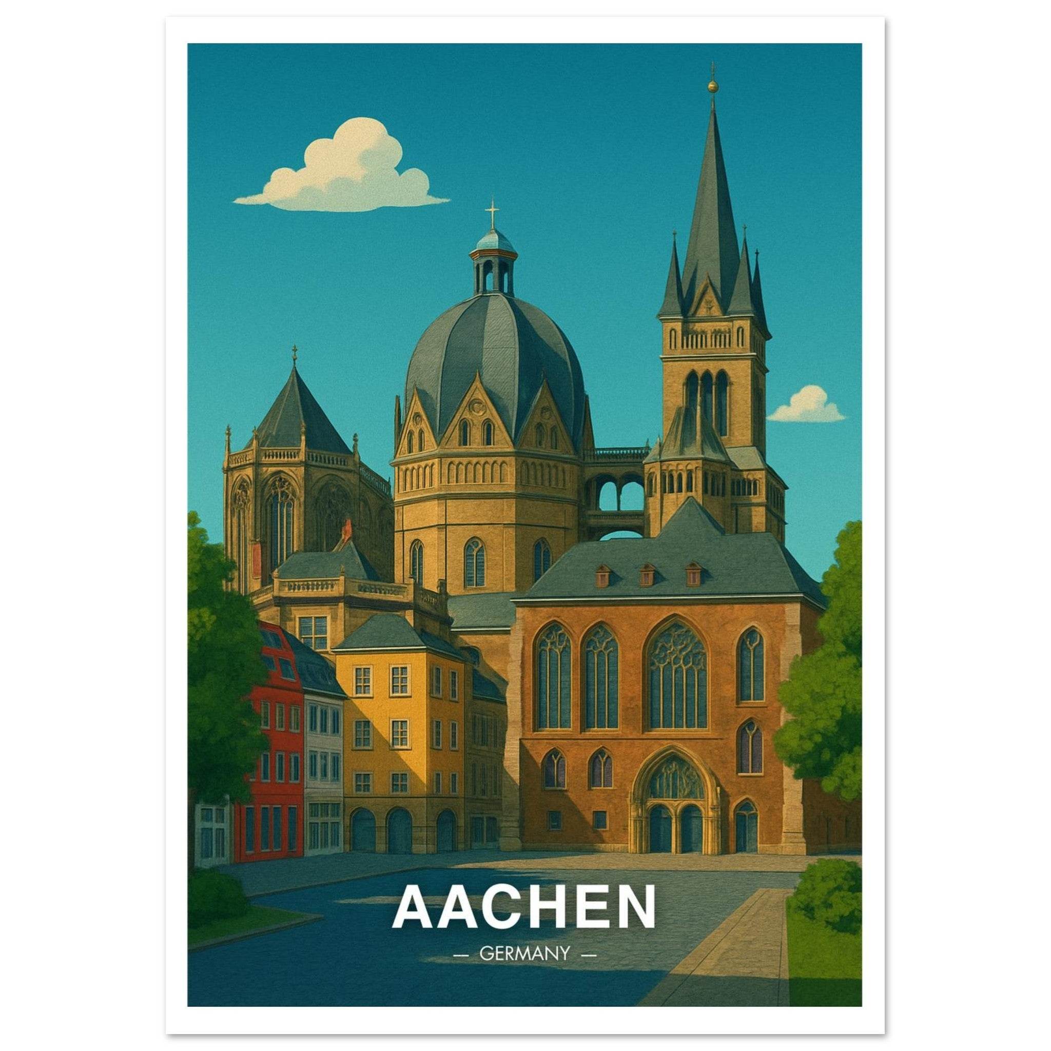 Aachen Poster - Geoprints