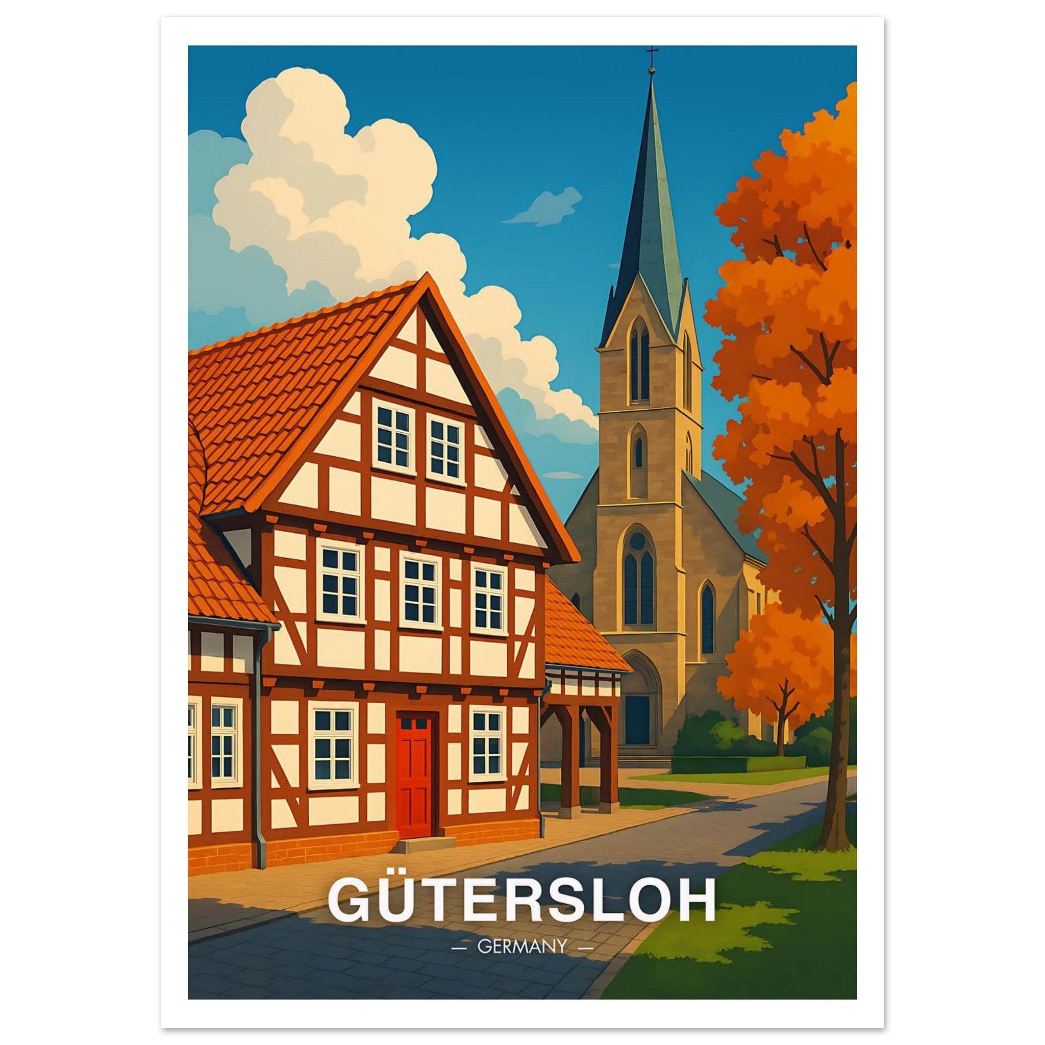 Gütersloh Poster - Geoprints