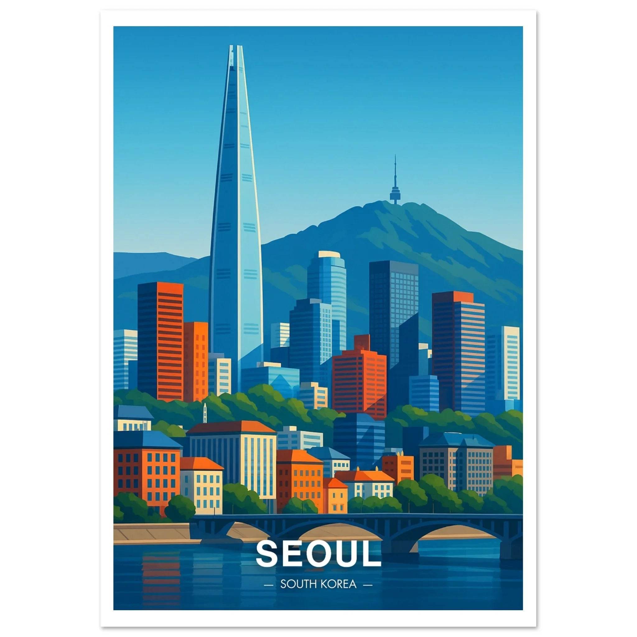 Seoul Poster - Geoprints