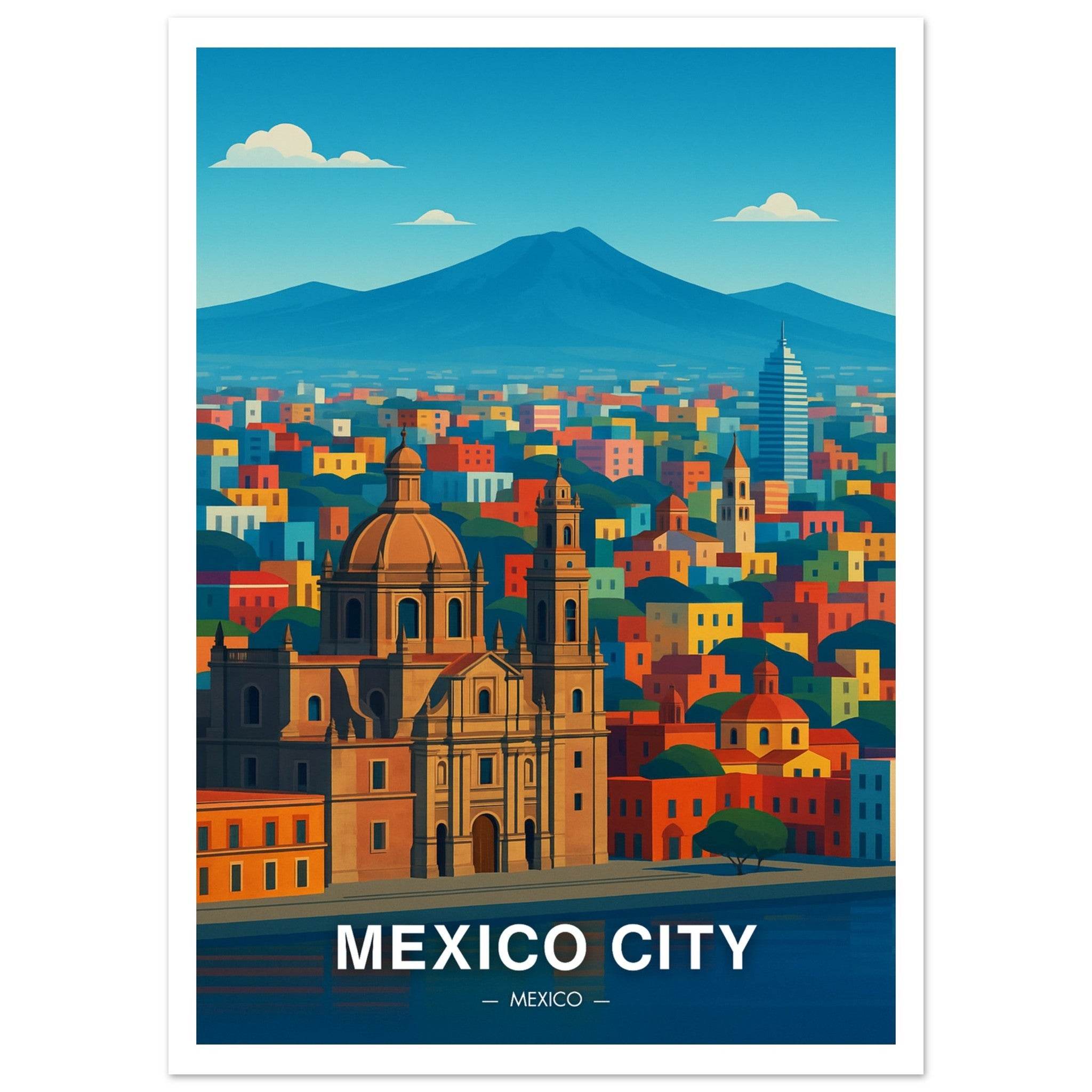 Mexiko City Poster - Geoprints