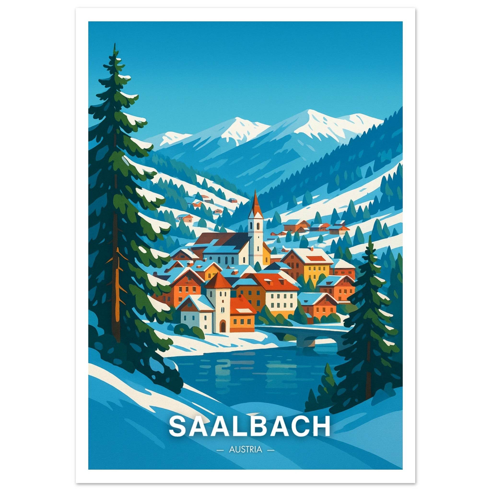 Saalbach Poster - Geoprints