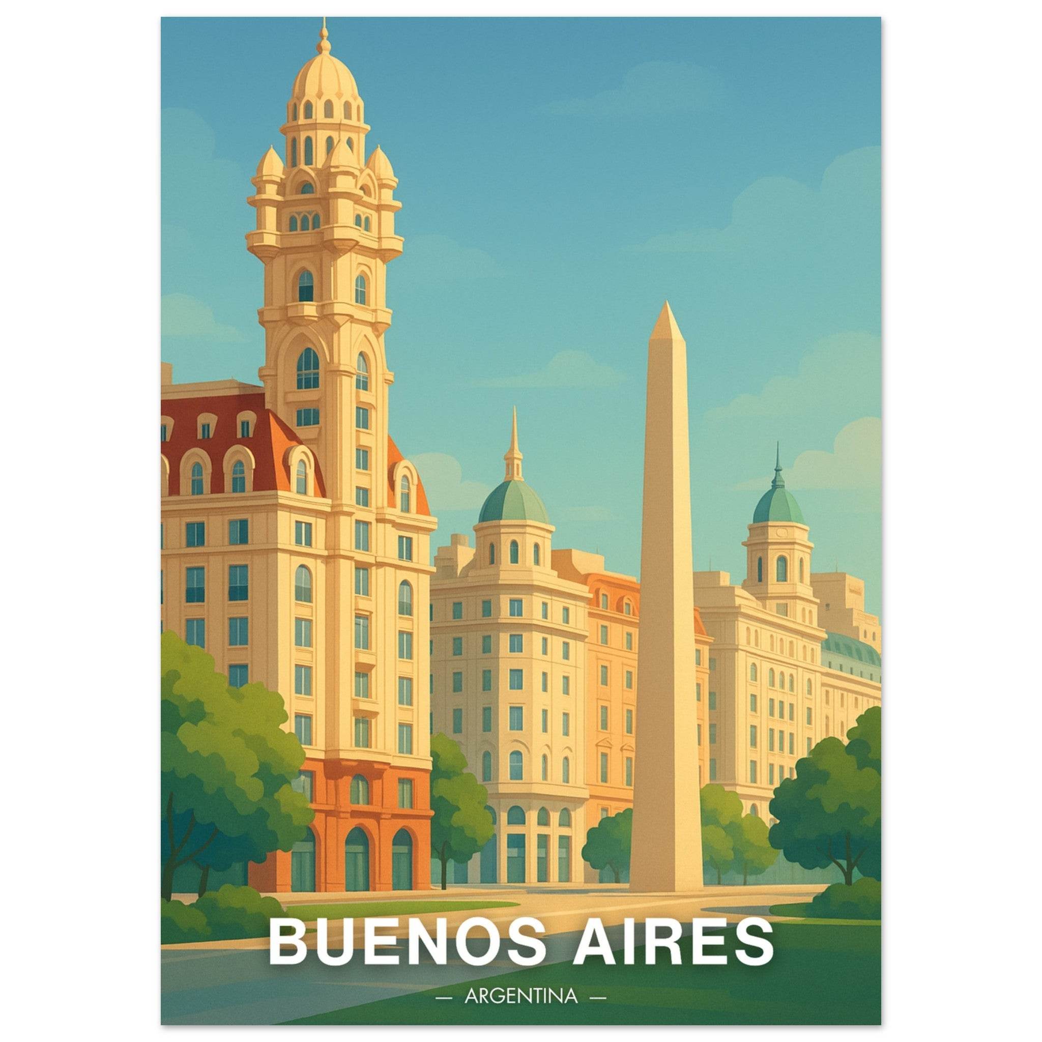Buenos Aires Poster - Geoprints