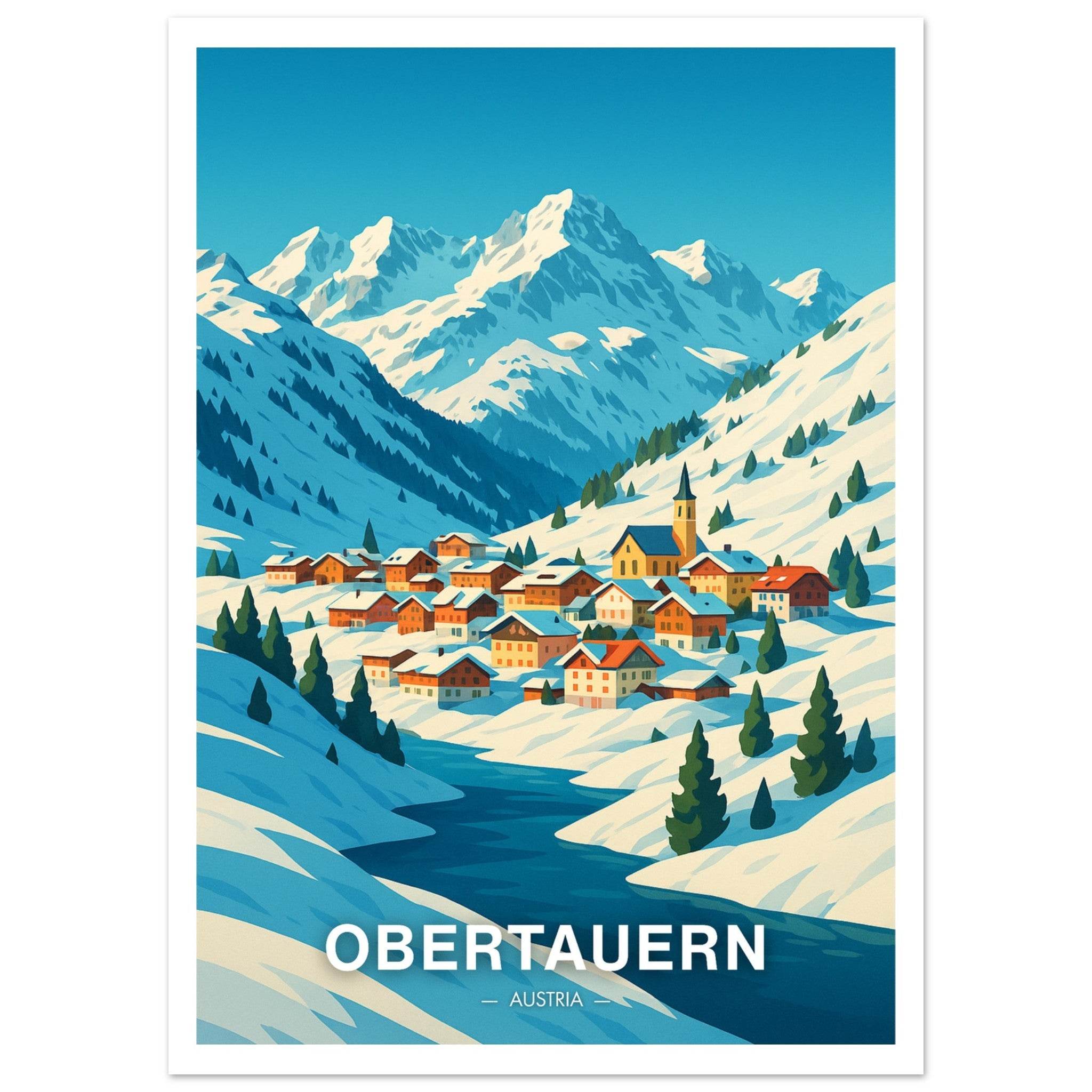 Obertauern Poster - Geoprints