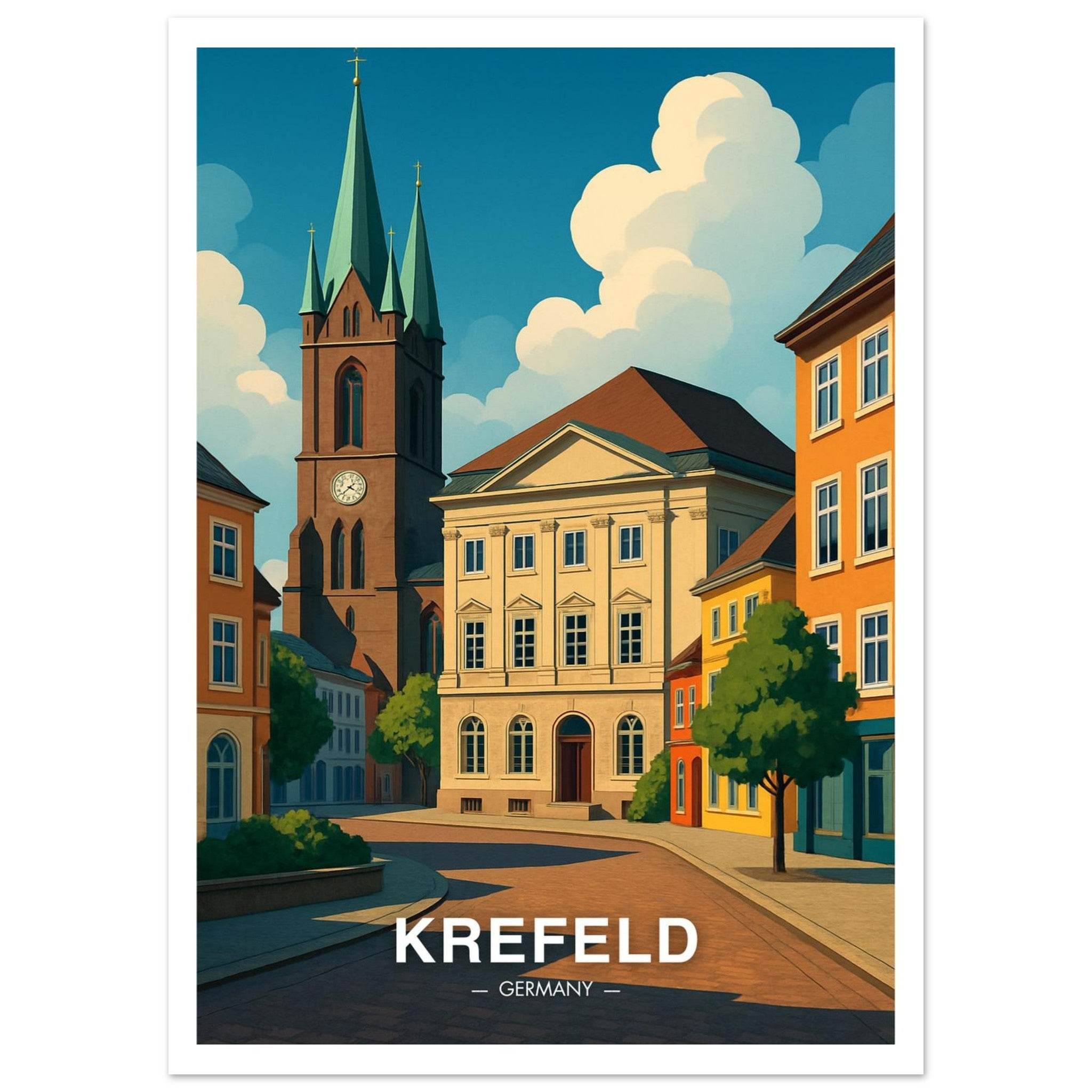 Krefeld Poster - Geoprints