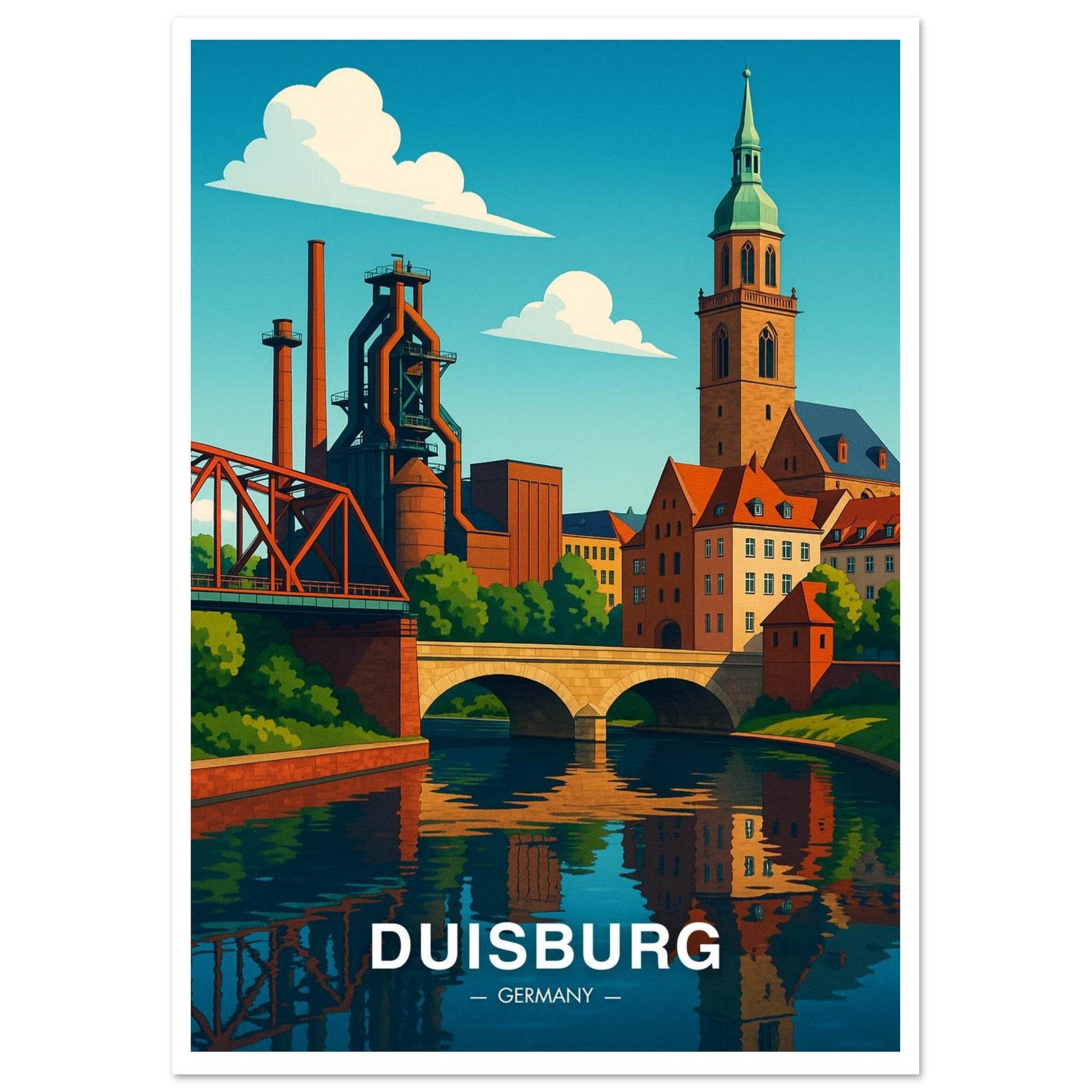 Duisburg Poster - Geoprints