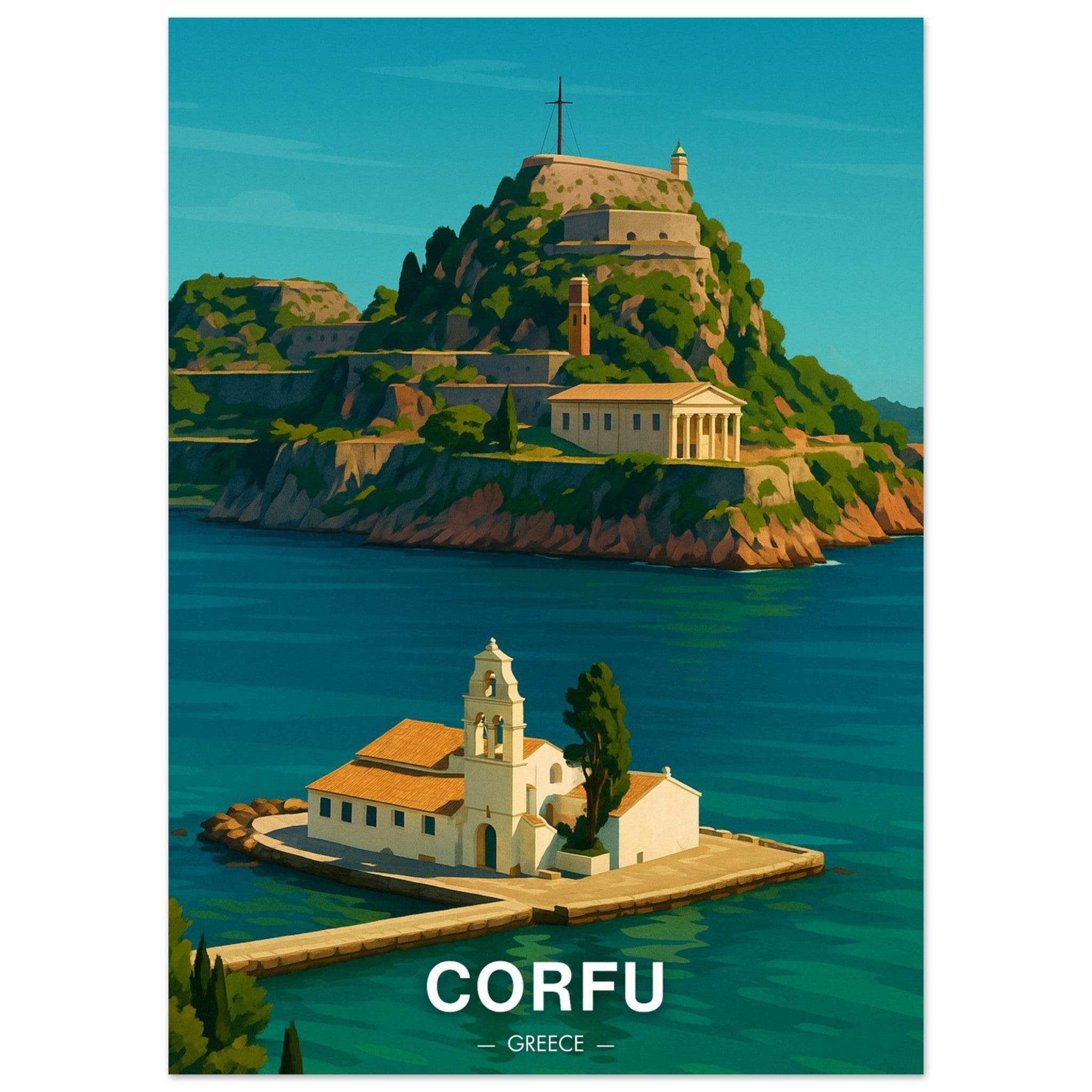 Korfu Poster - Geoprints