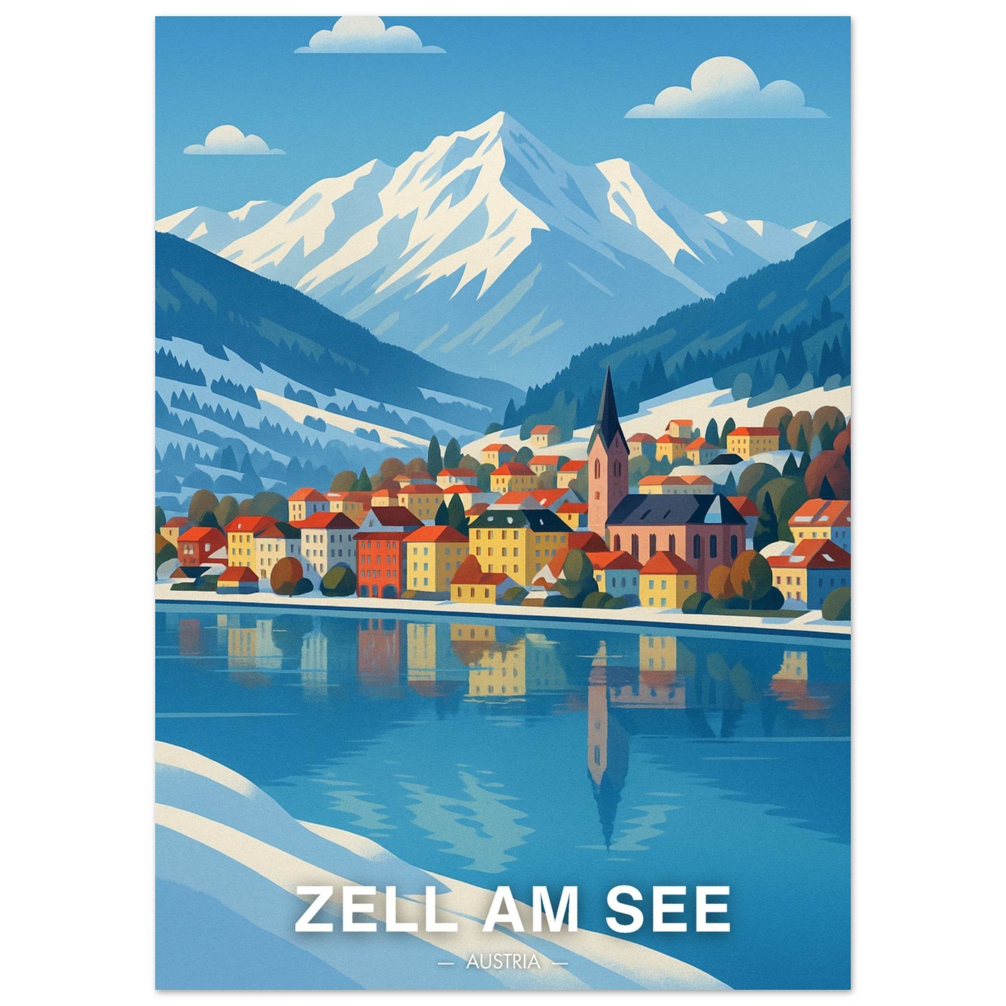 Zell Am See Poster - Geoprints