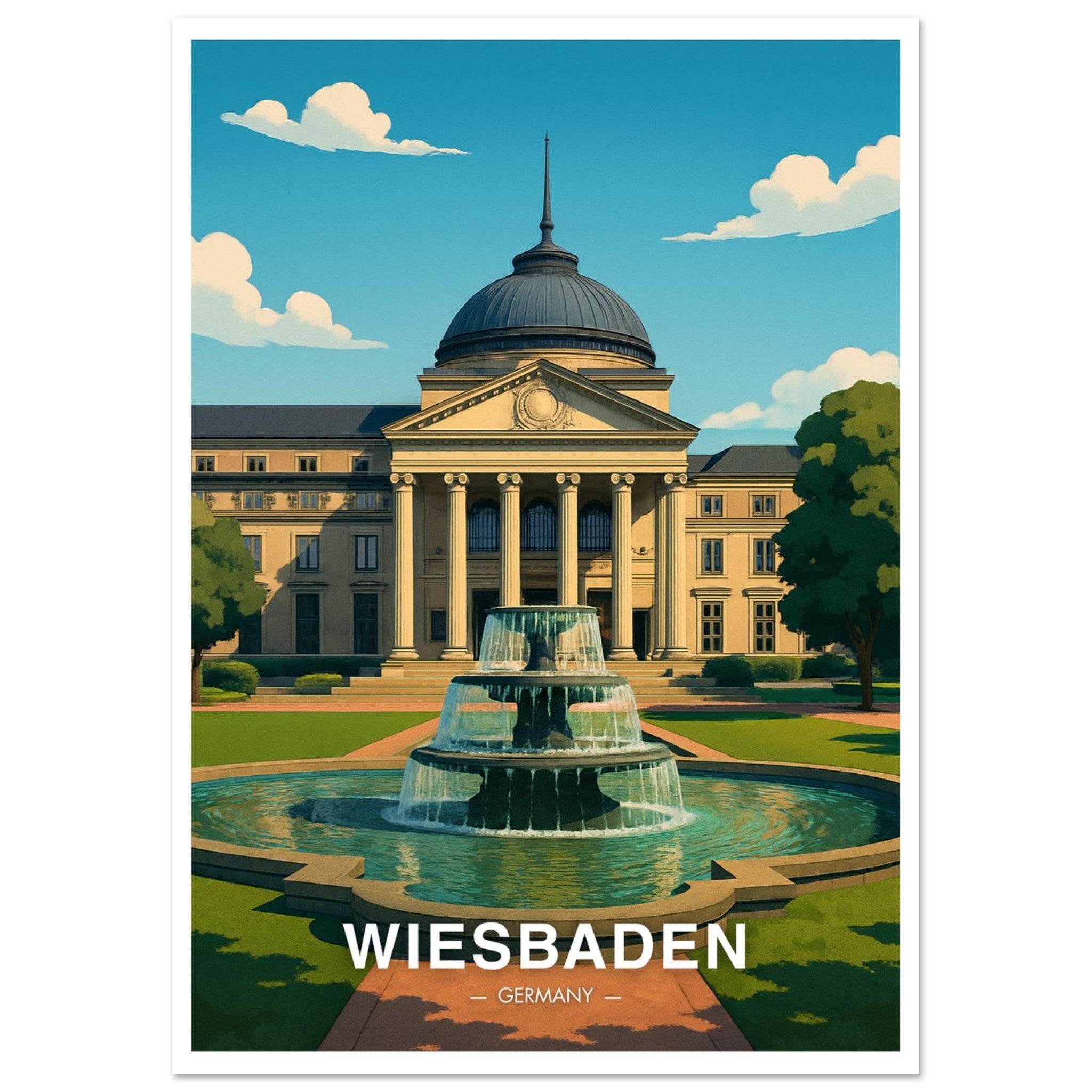 Wiesbaden Poster - Geoprints