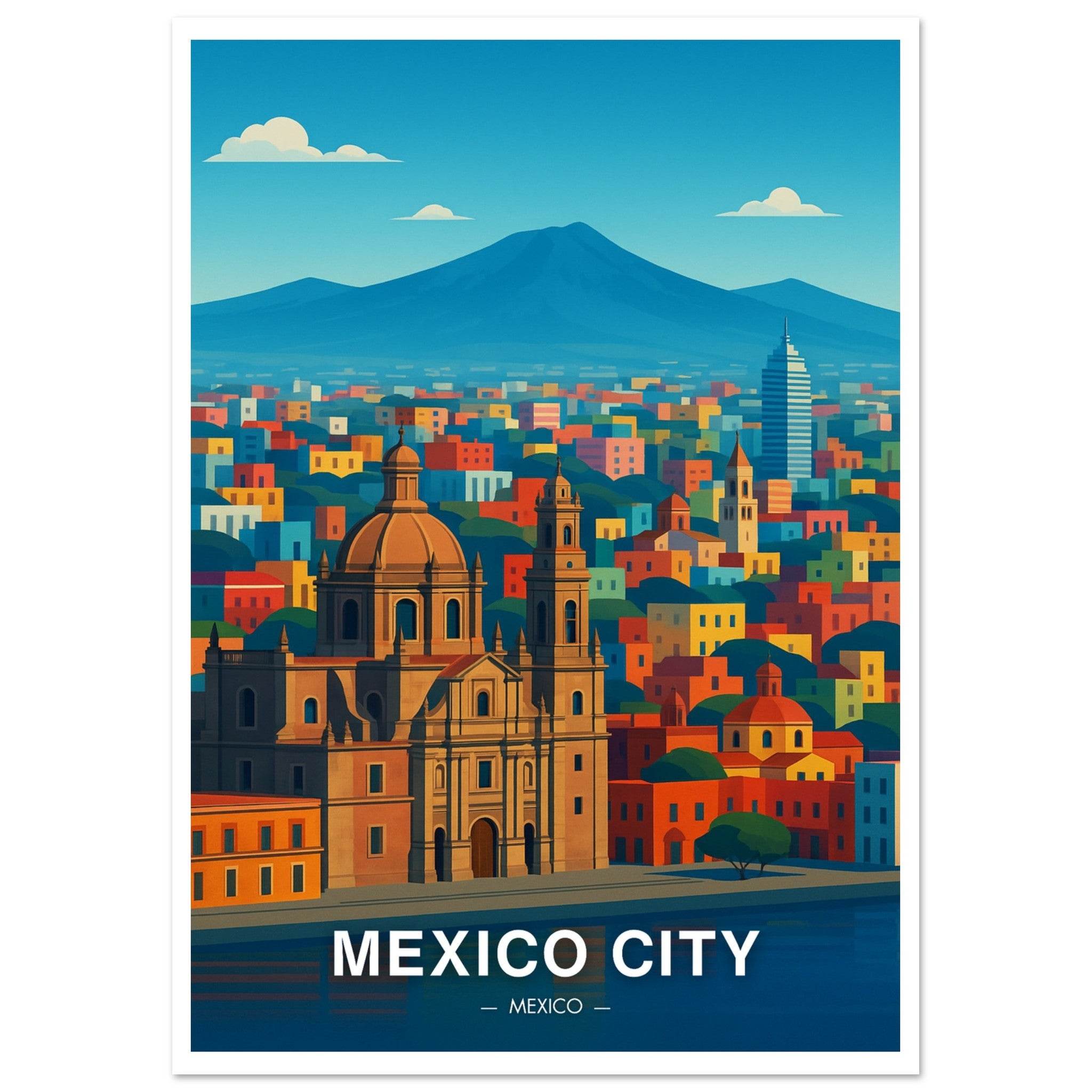 Mexiko City Poster - Geoprints