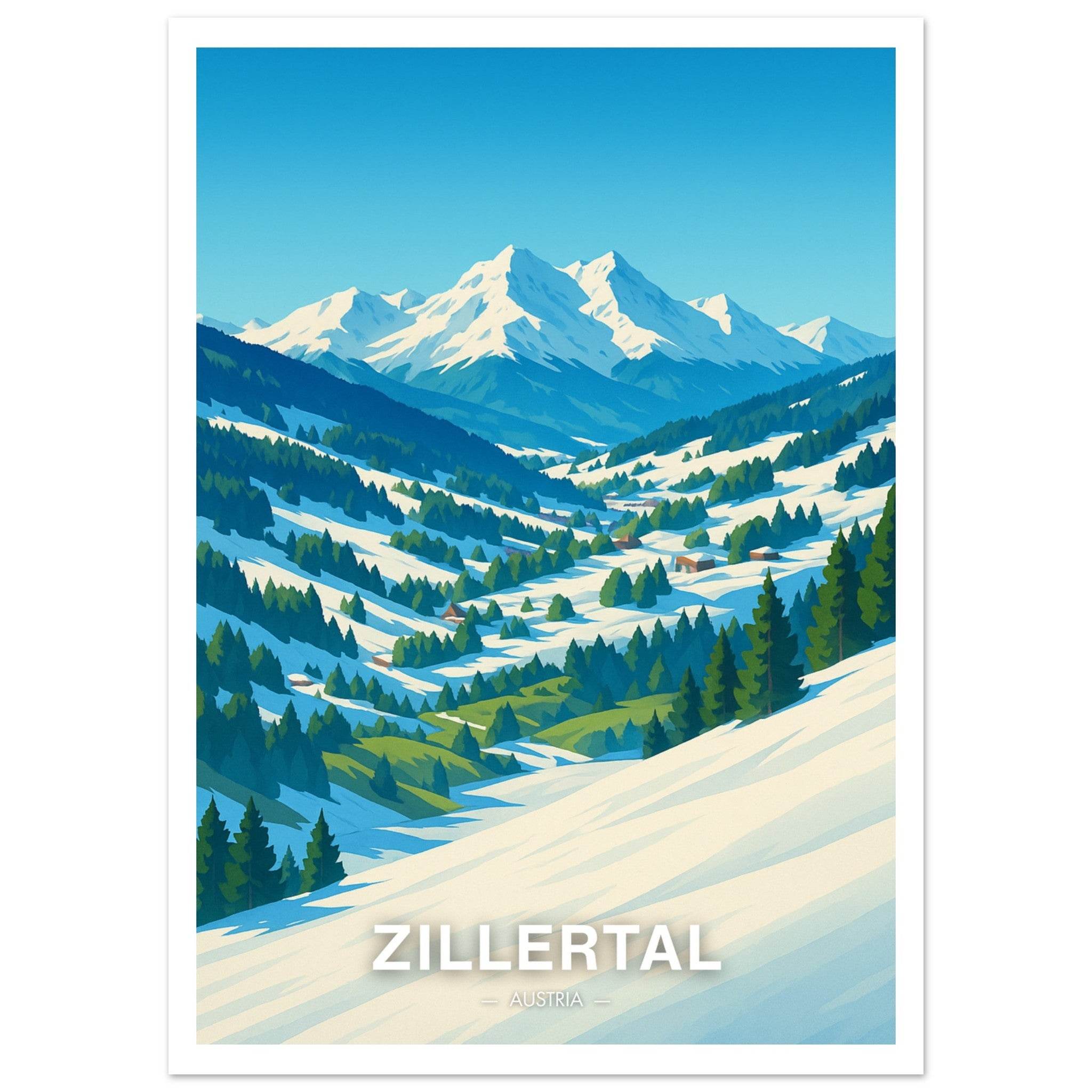 Zillertal Poster - Geoprints
