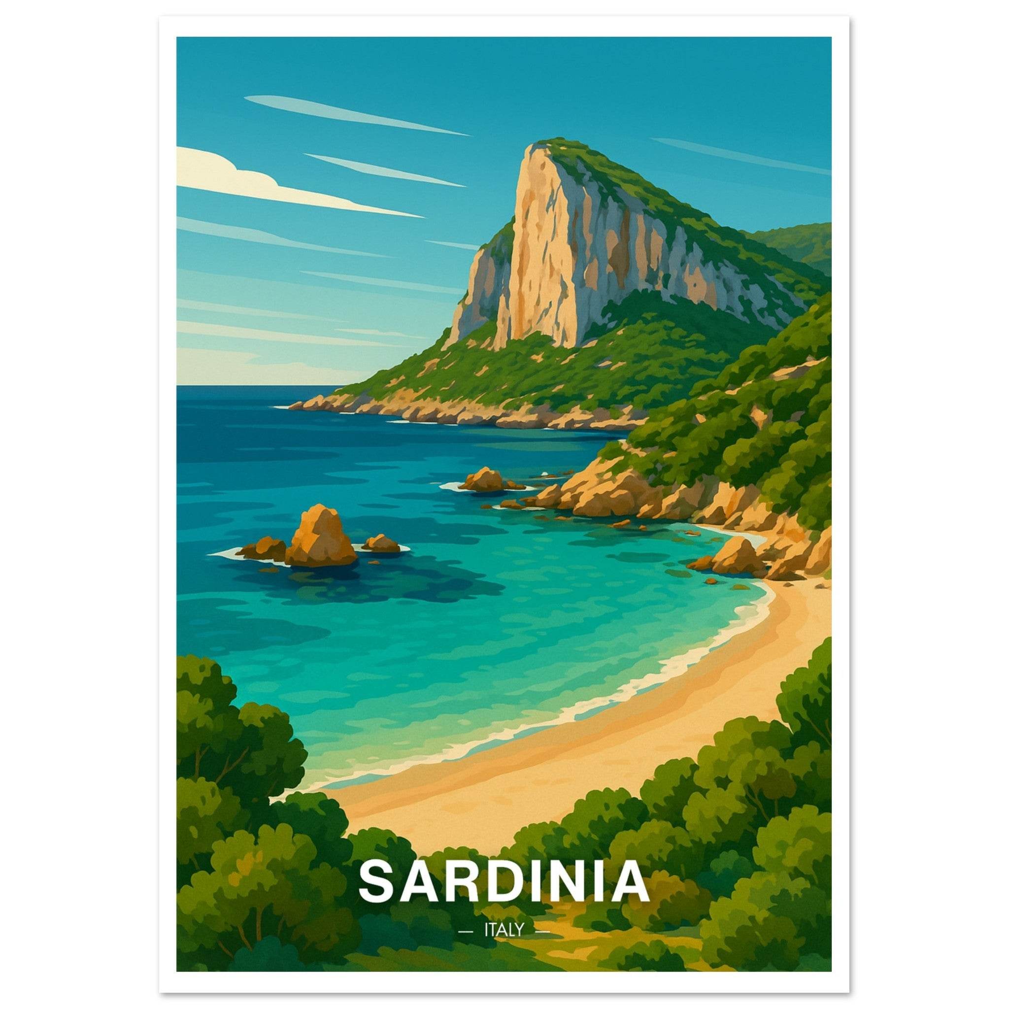 Sardinien Poster - Geoprints