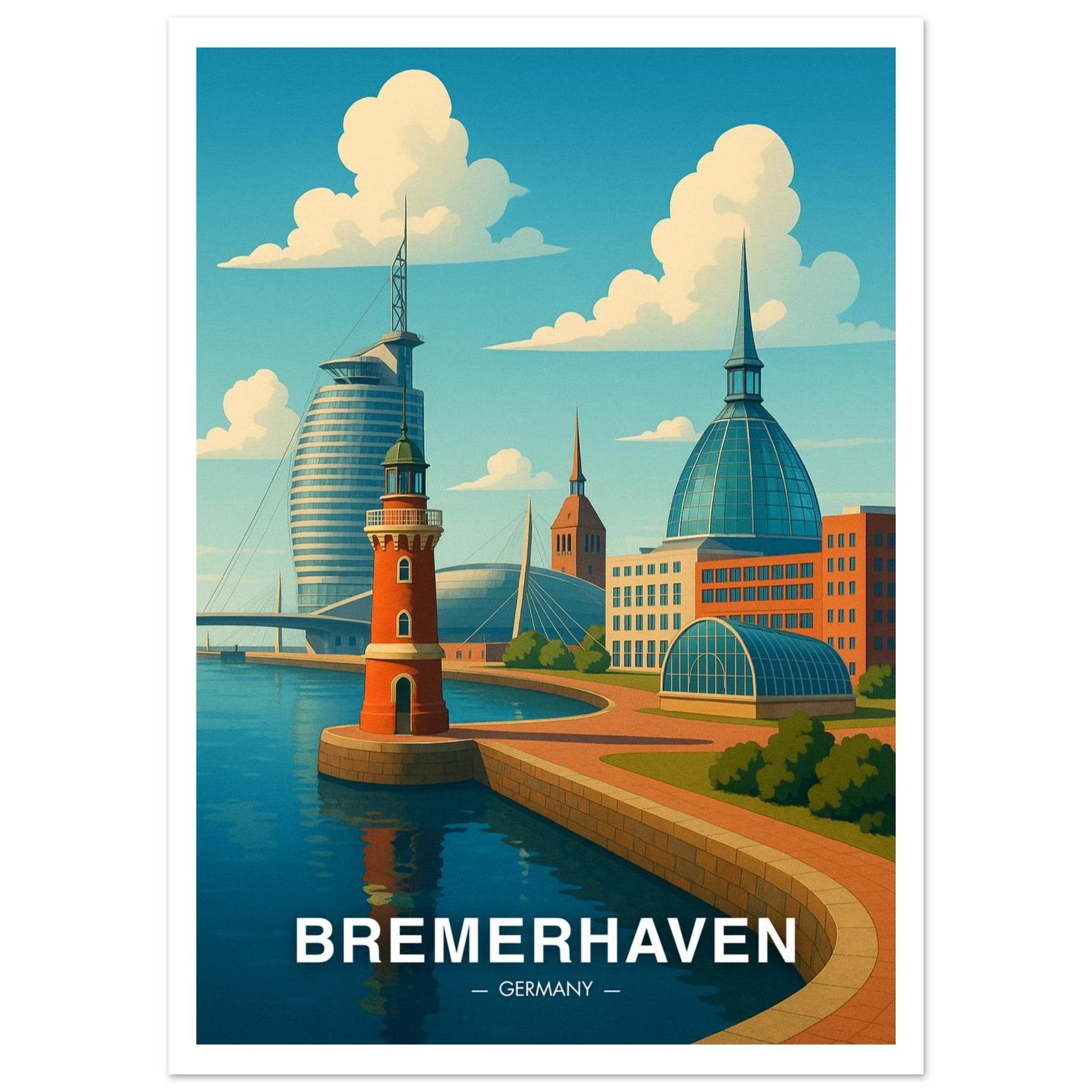 Bremerhaven Poster - Geoprints