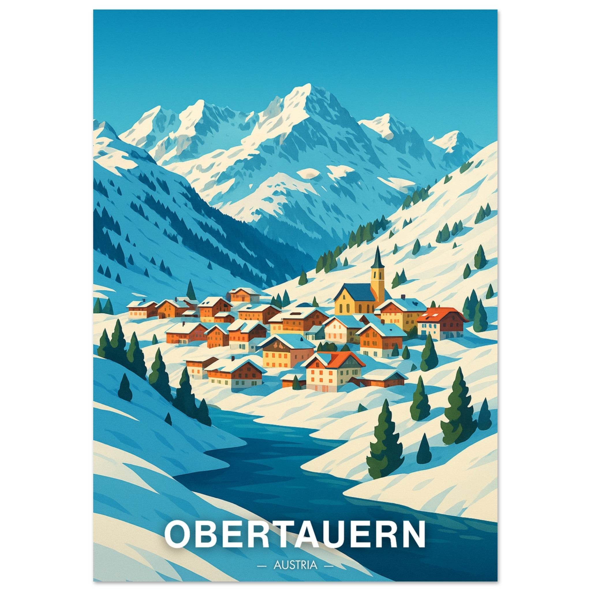 Obertauern Poster - Geoprints
