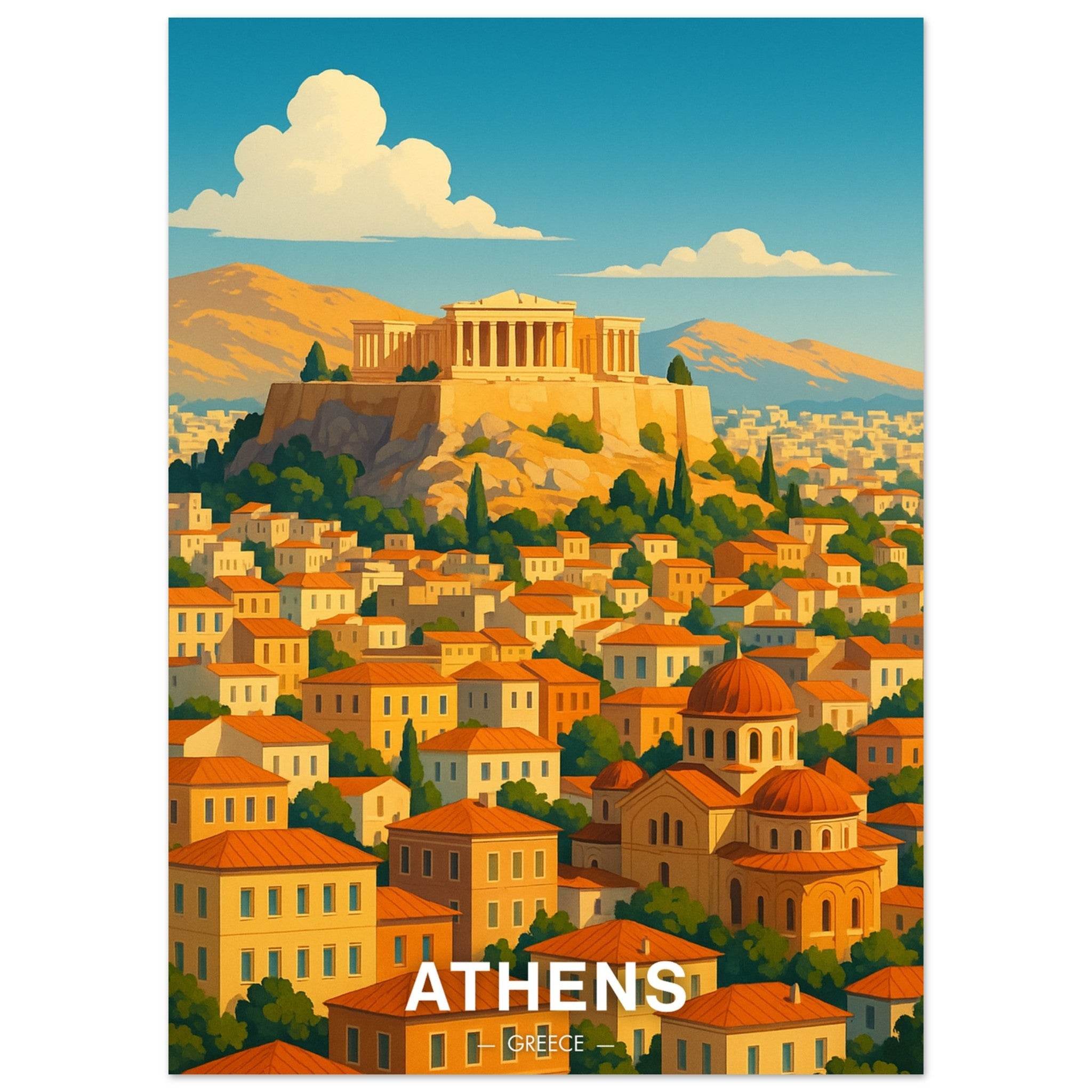 Athen Poster - Geoprints