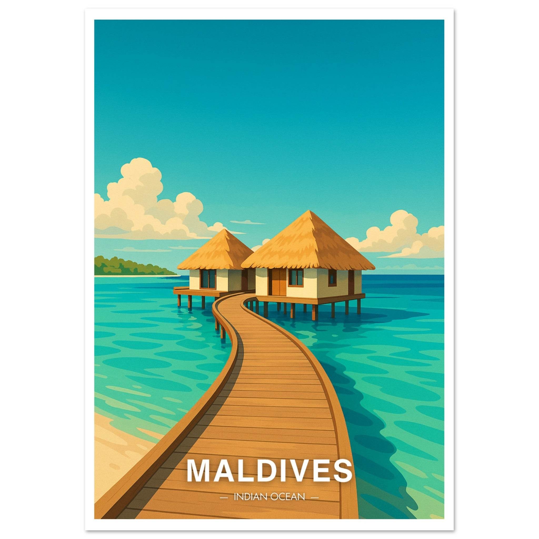 Malediven Poster - Geoprints