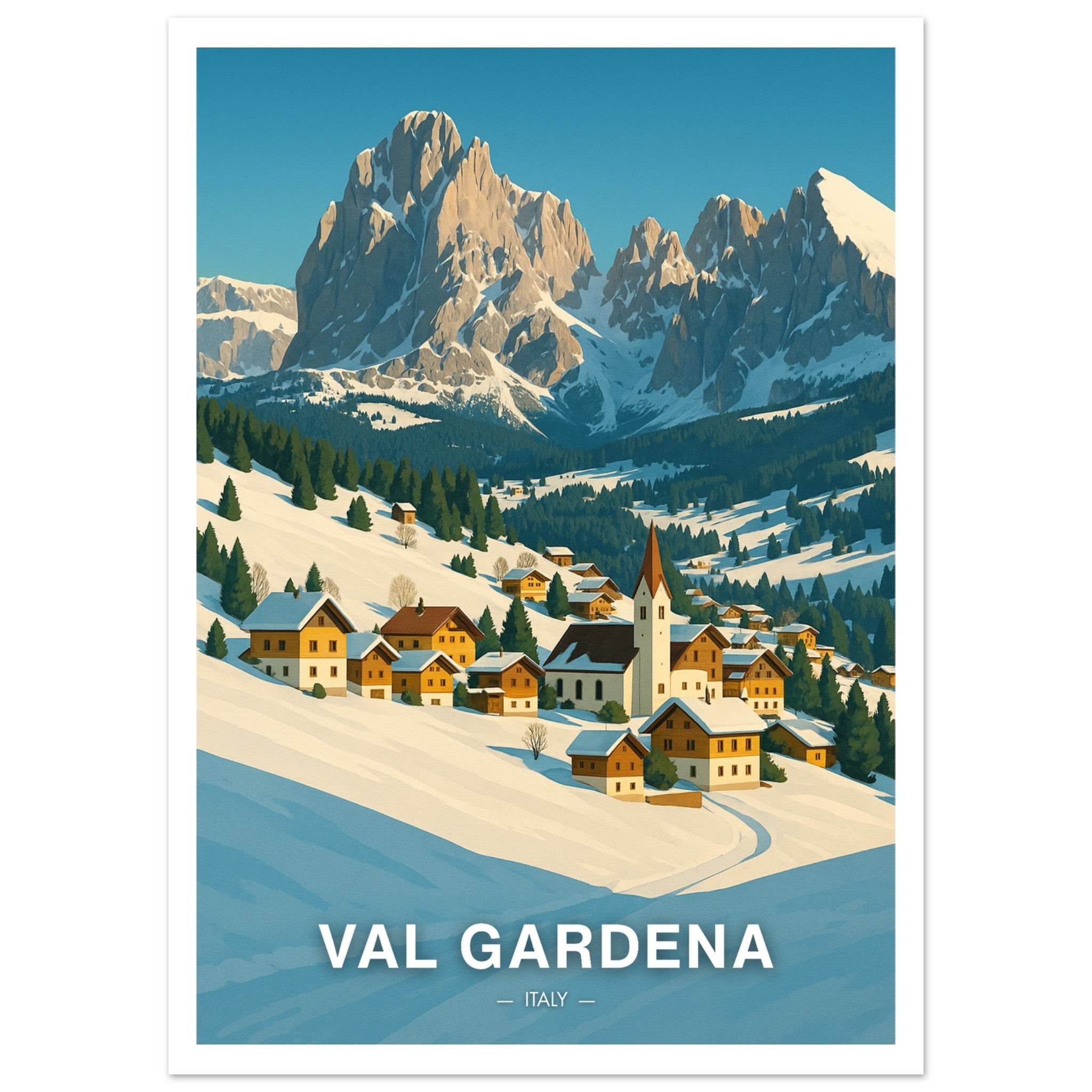 Val Gardena Poster - Geoprints