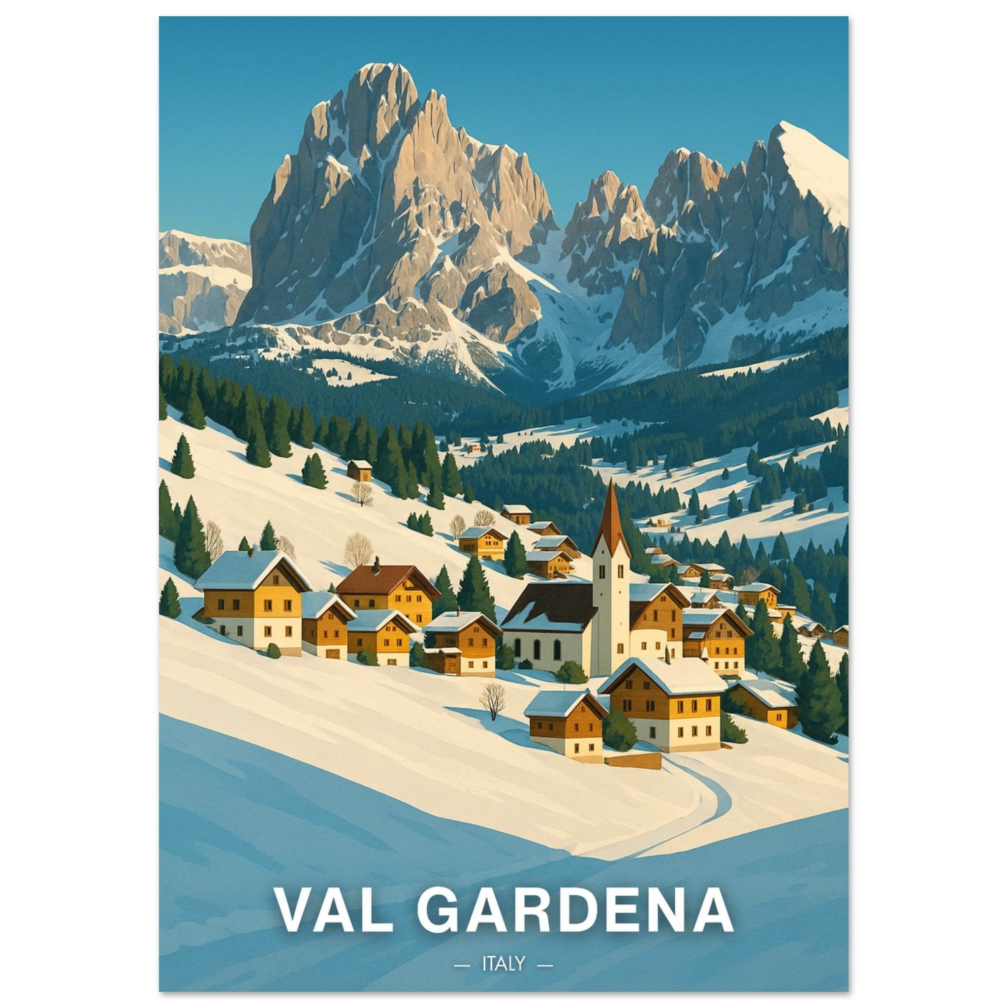 Val Gardena Poster - Geoprints