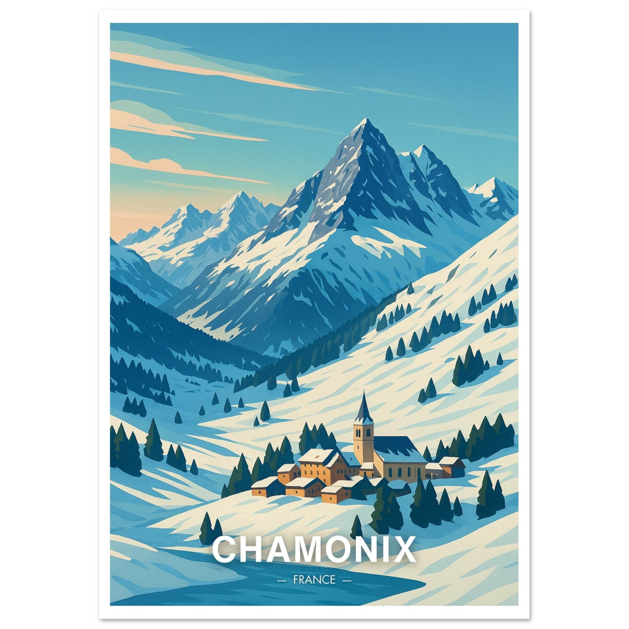 Chamonix Poster - Geoprints