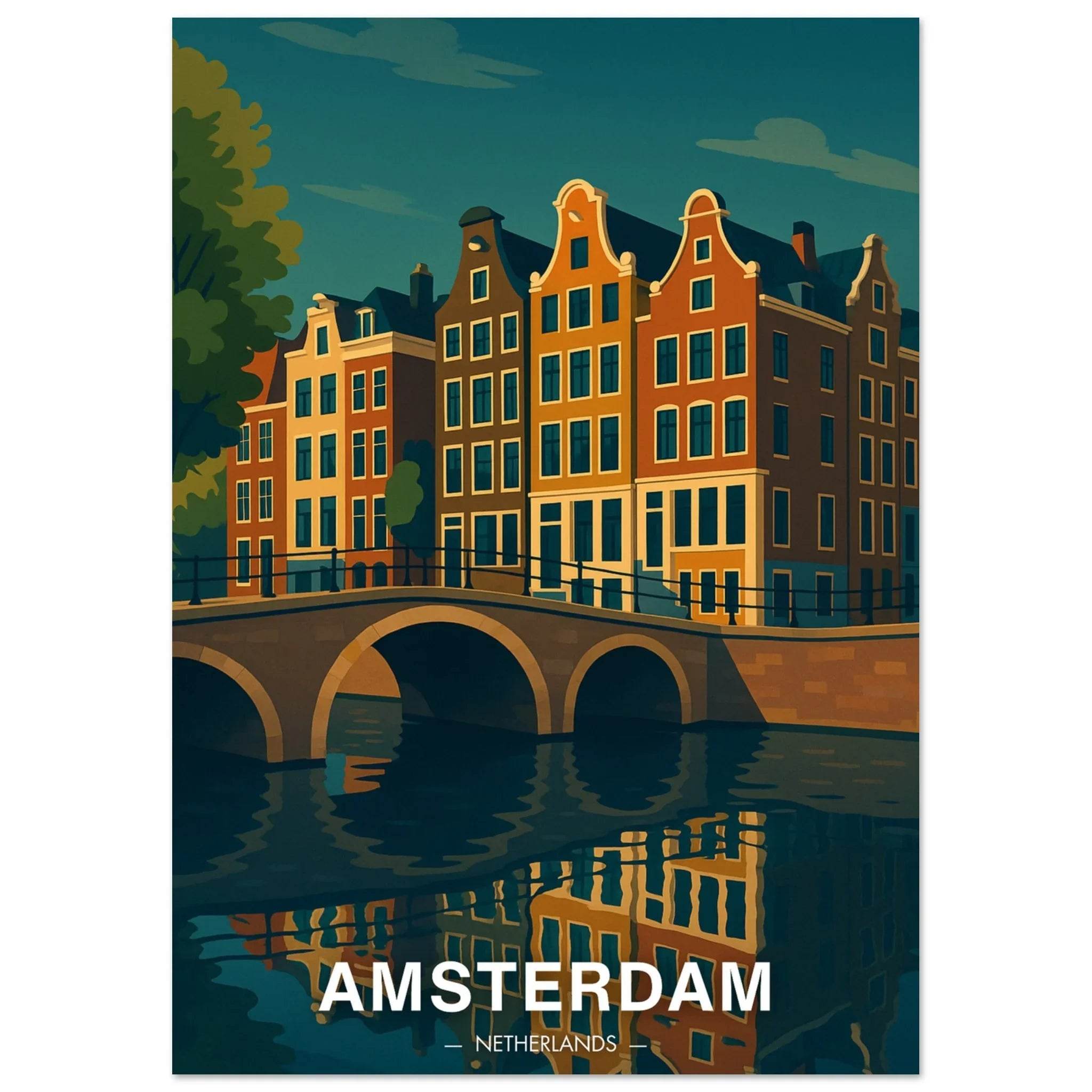 Amsterdam Poster - Geoprints