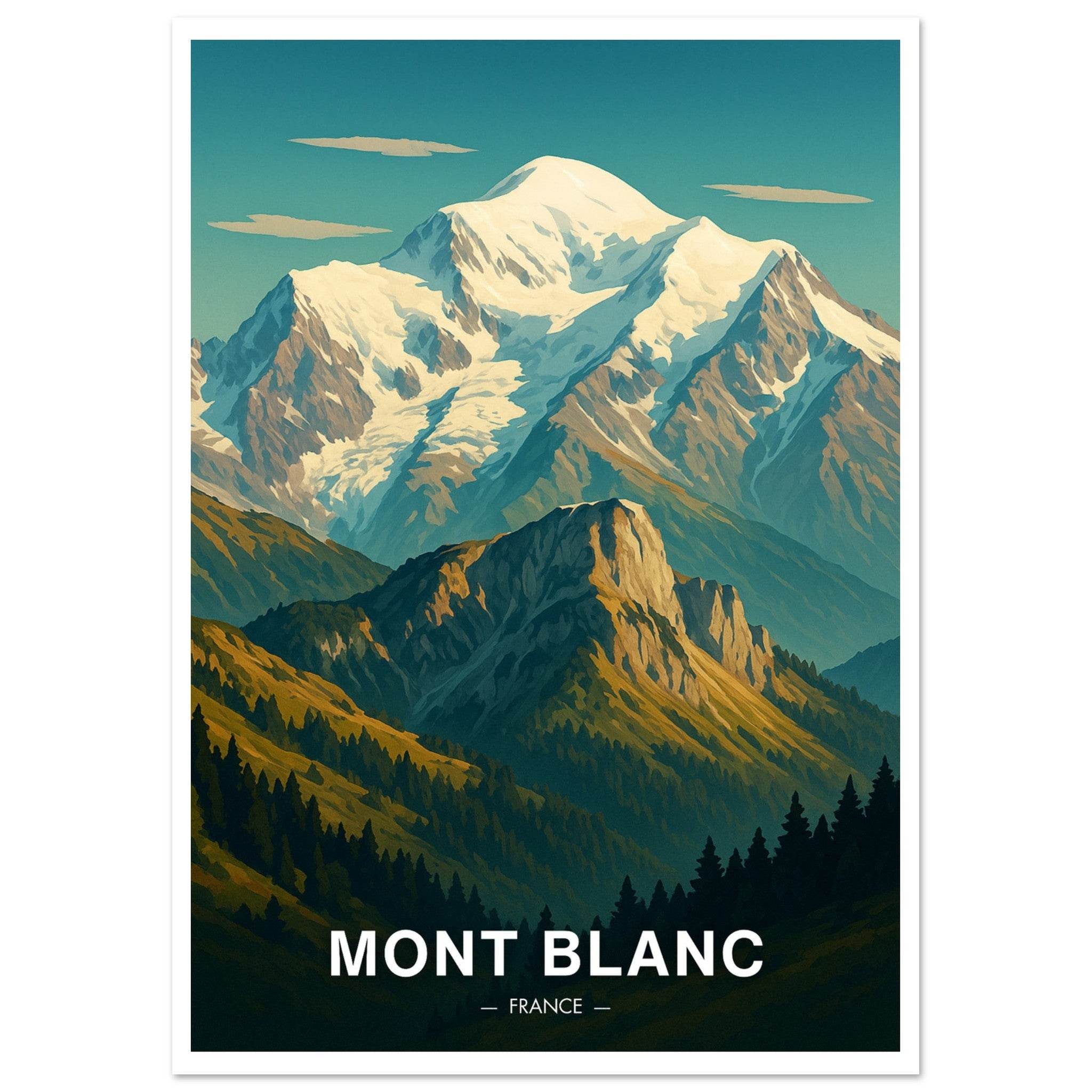 Mont Blanc Poster - Geoprints