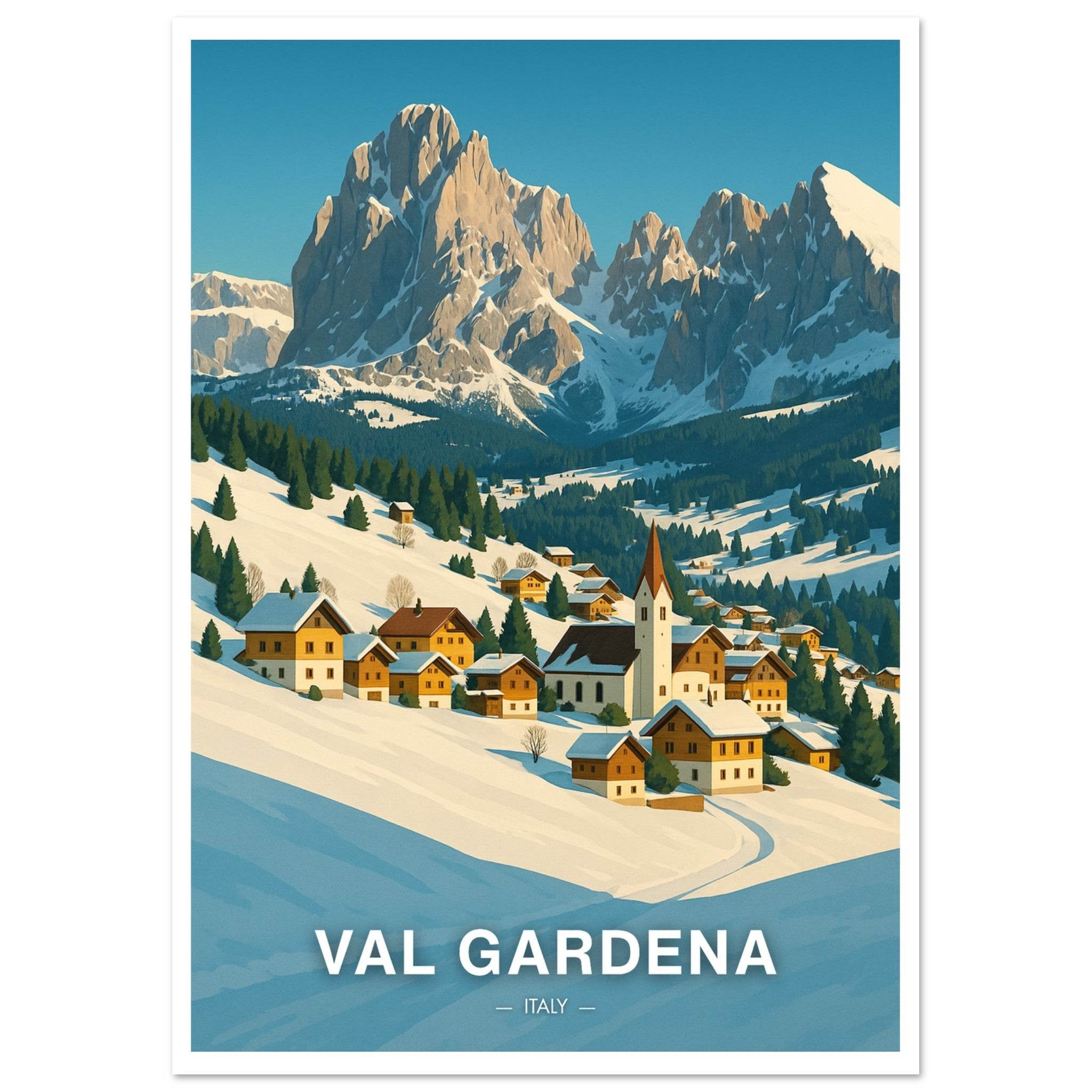 Val Gardena Poster - Geoprints