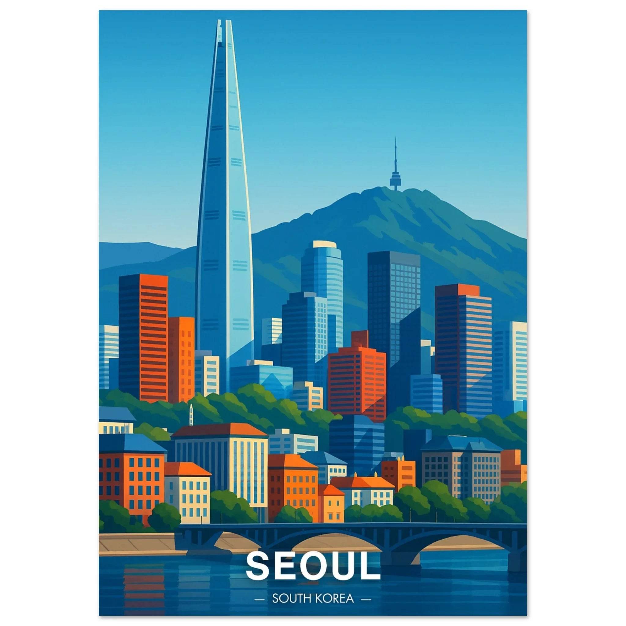 Seoul Poster - Geoprints