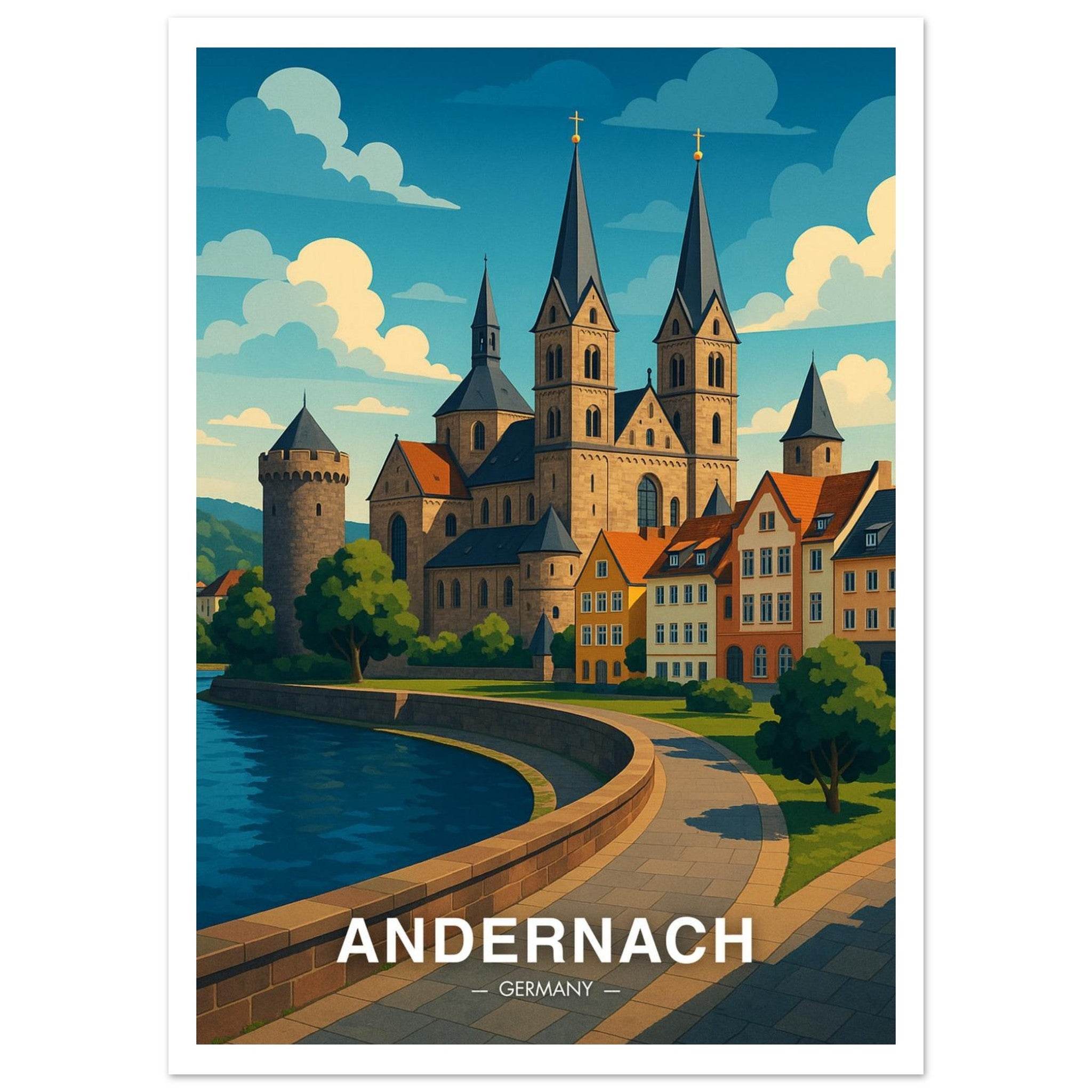 Andernach Poster - Geoprints
