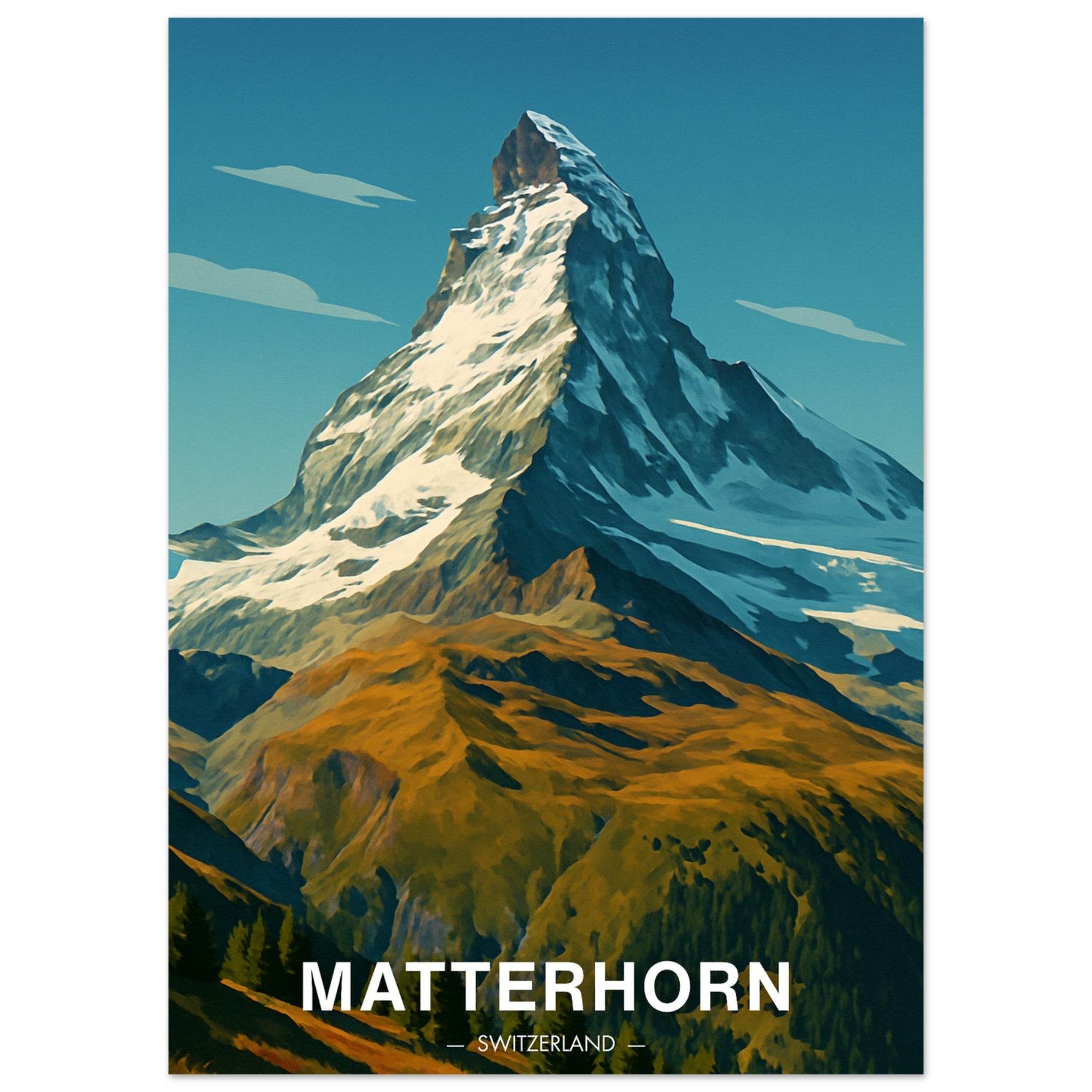 Matterhorn Poster - Geoprints