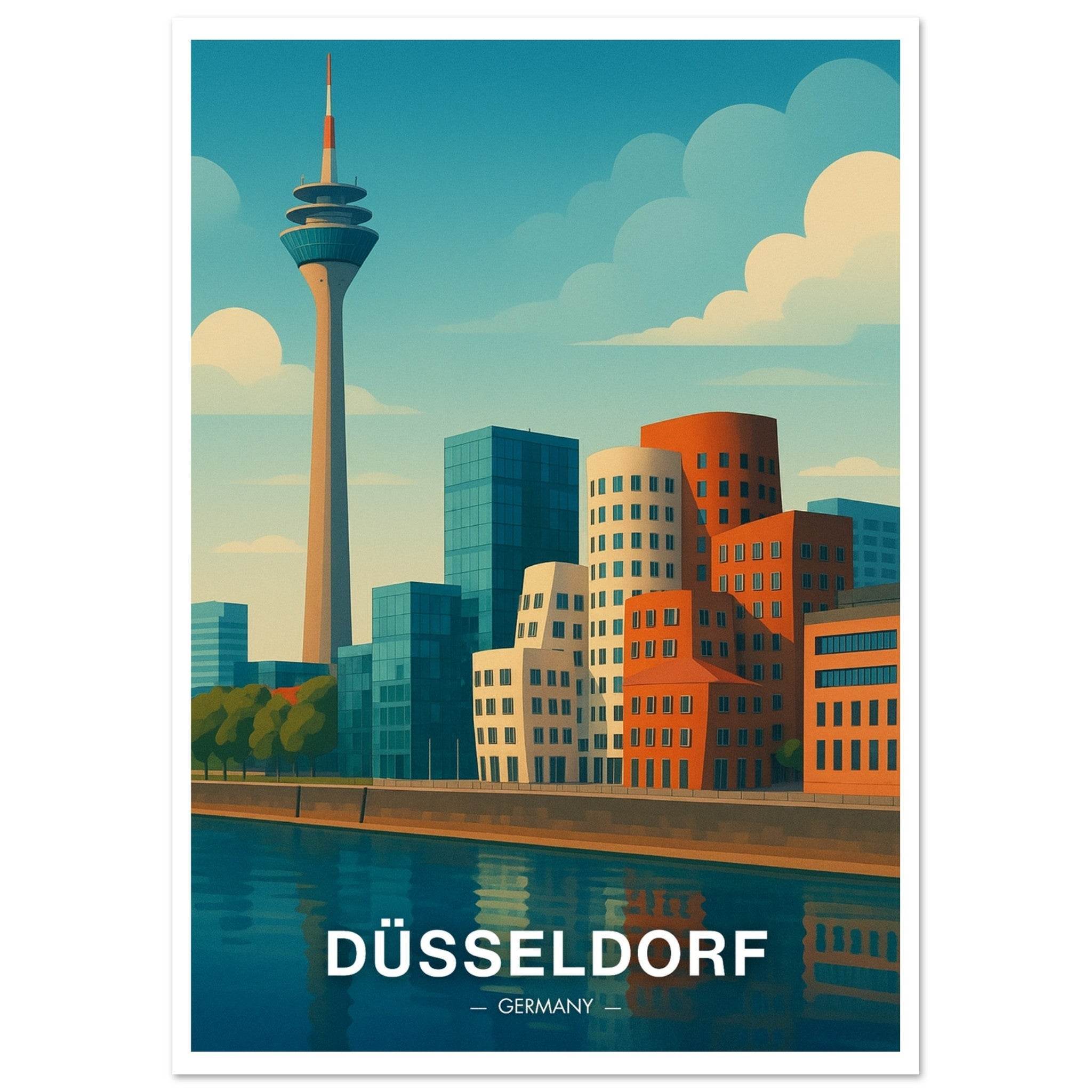 Düsseldorf Poster - Geoprints