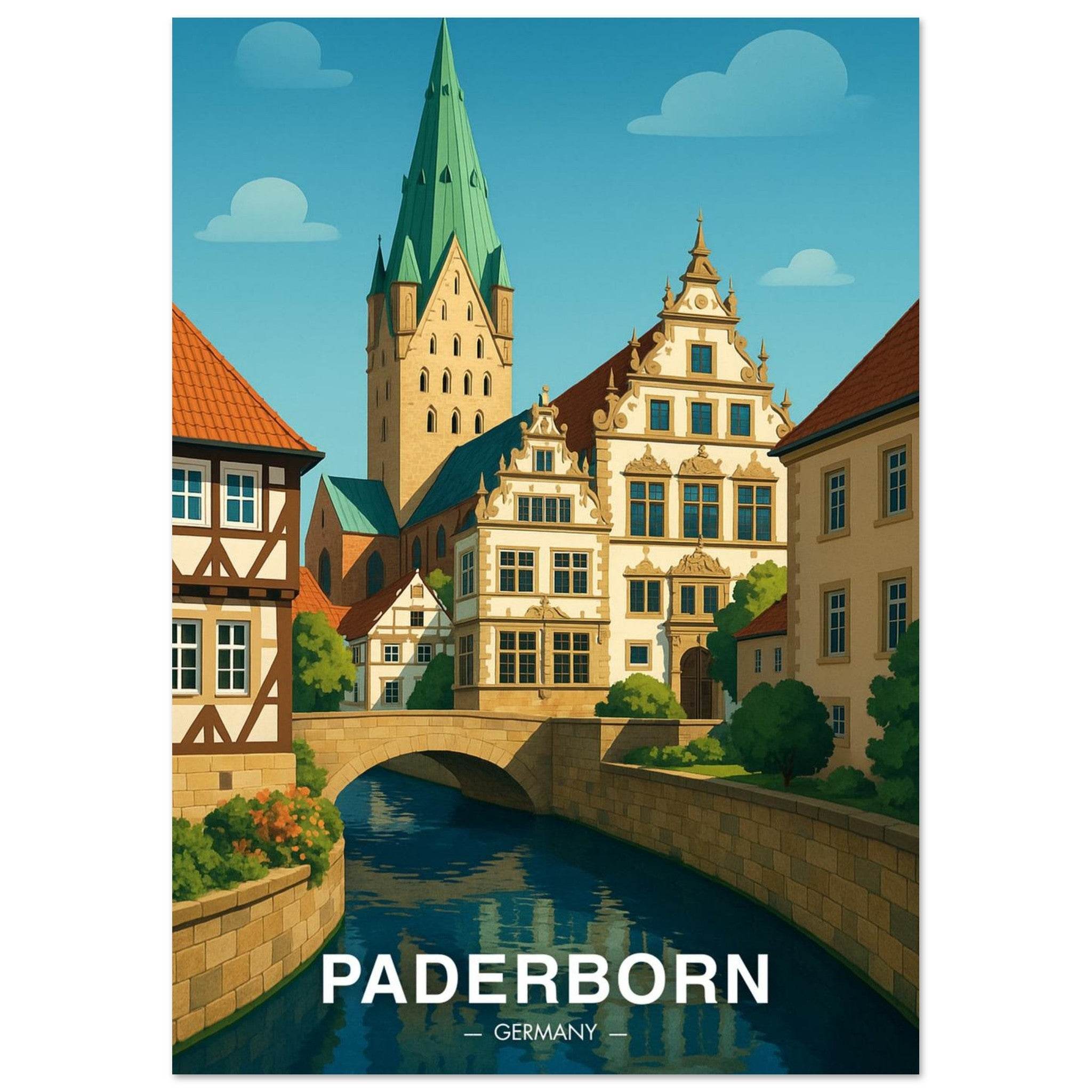 Paderborn Poster - Geoprints