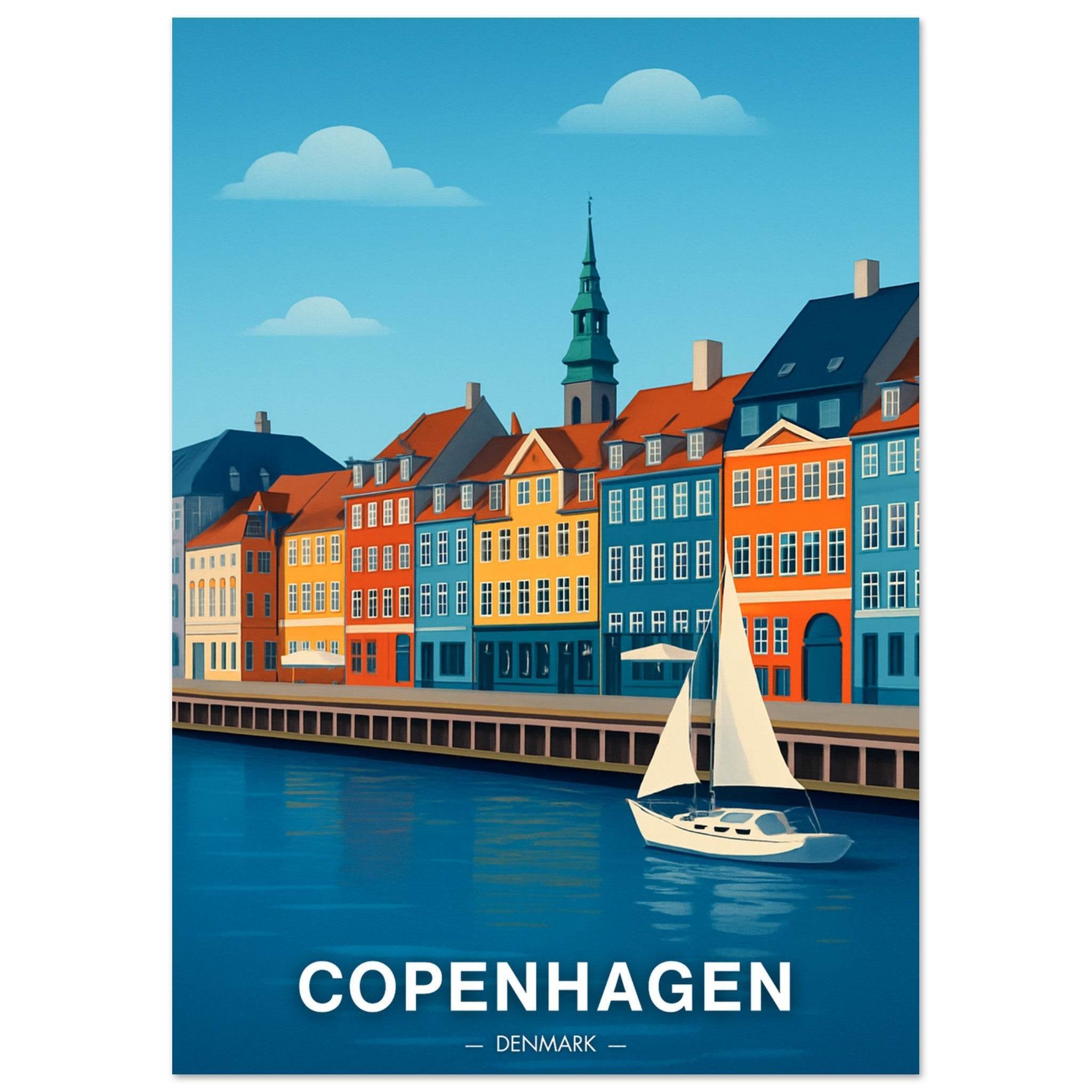 Kopenhagen Poster - Geoprints