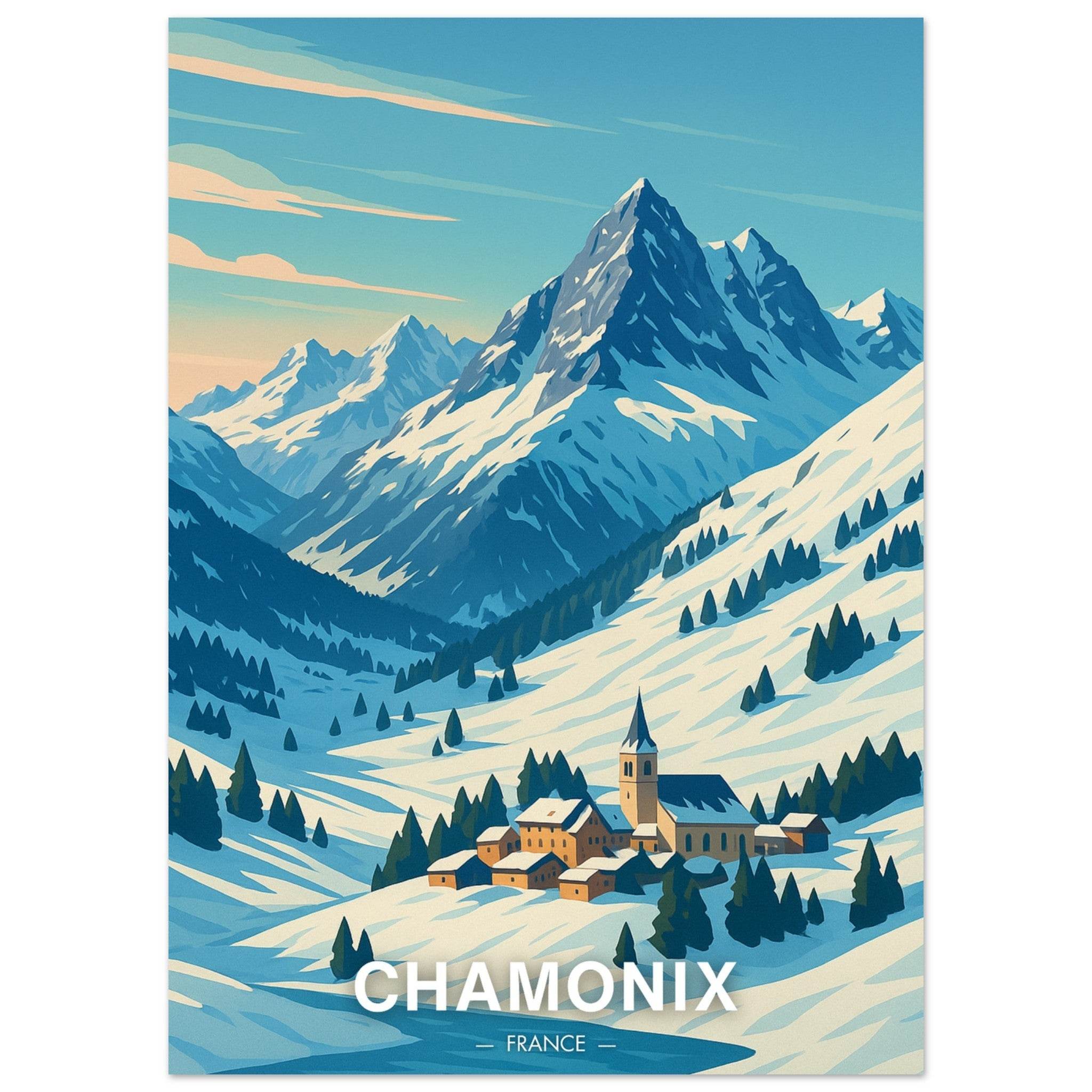 Chamonix Poster - Geoprints