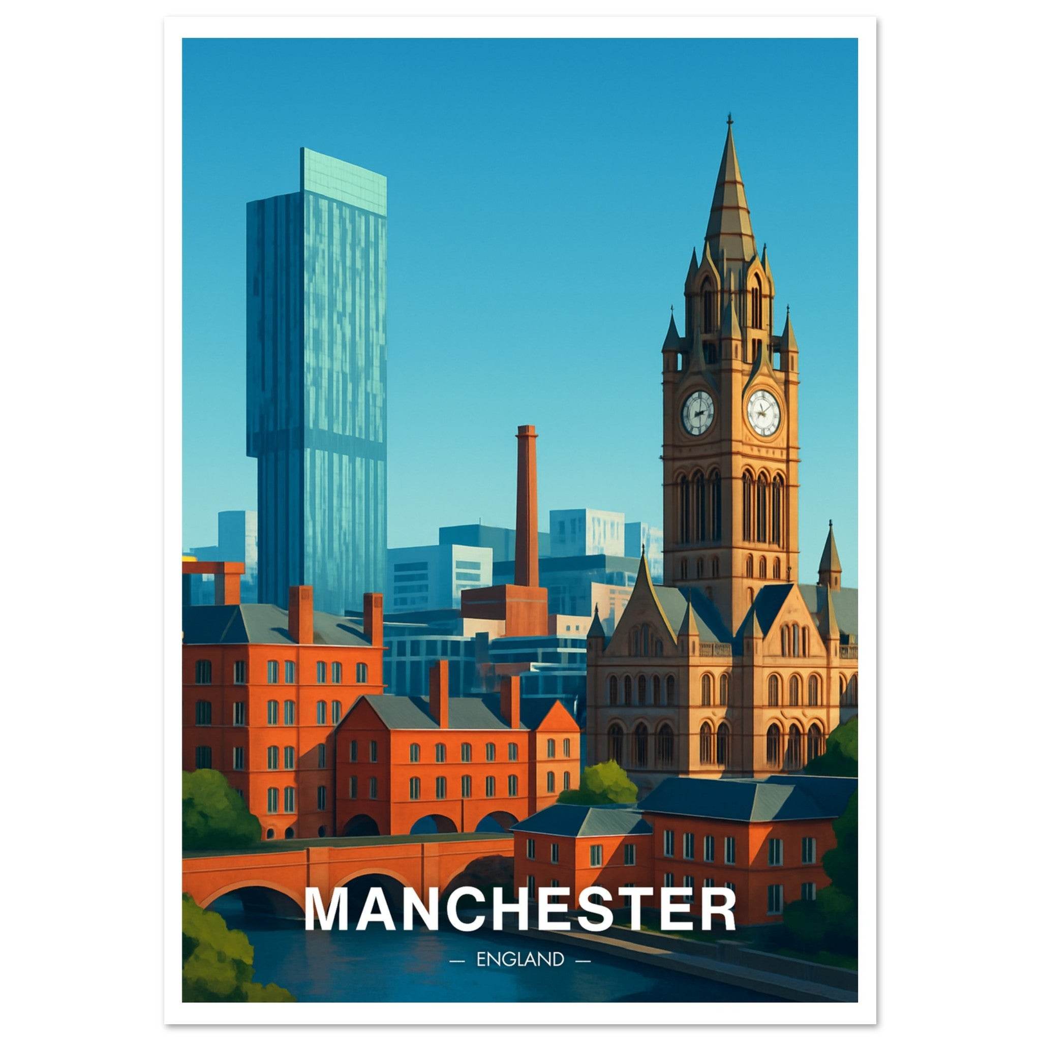 Manchester Poster - Geoprints