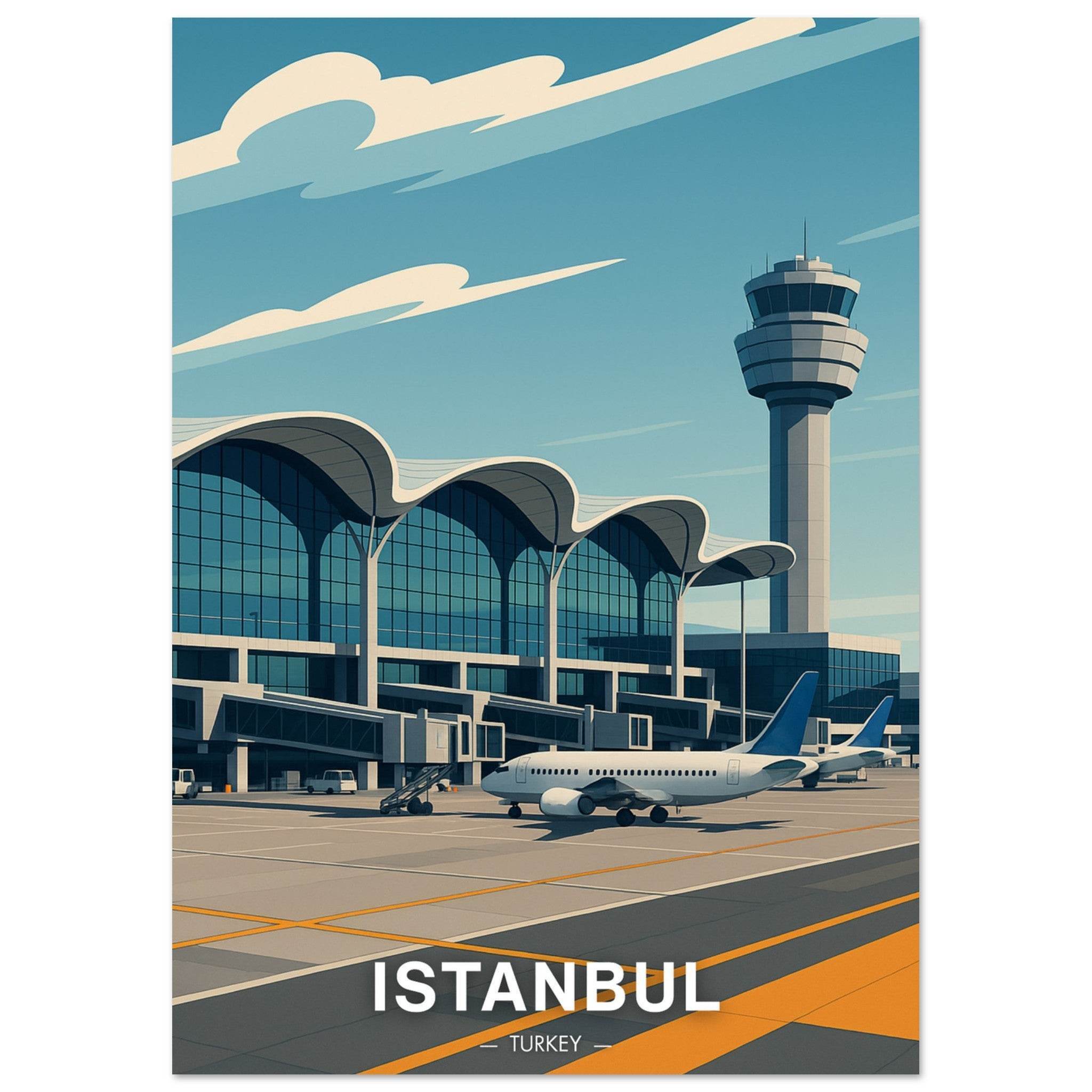 Istanbul Flughafen Poster - Geoprints