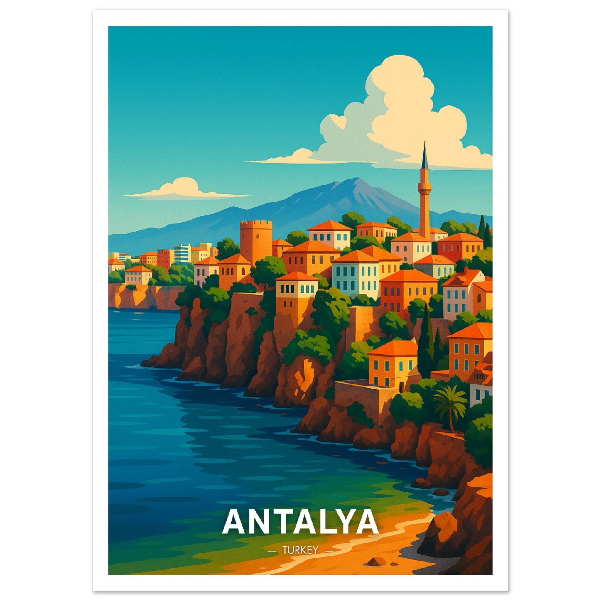 Antalya Poster - Geoprints