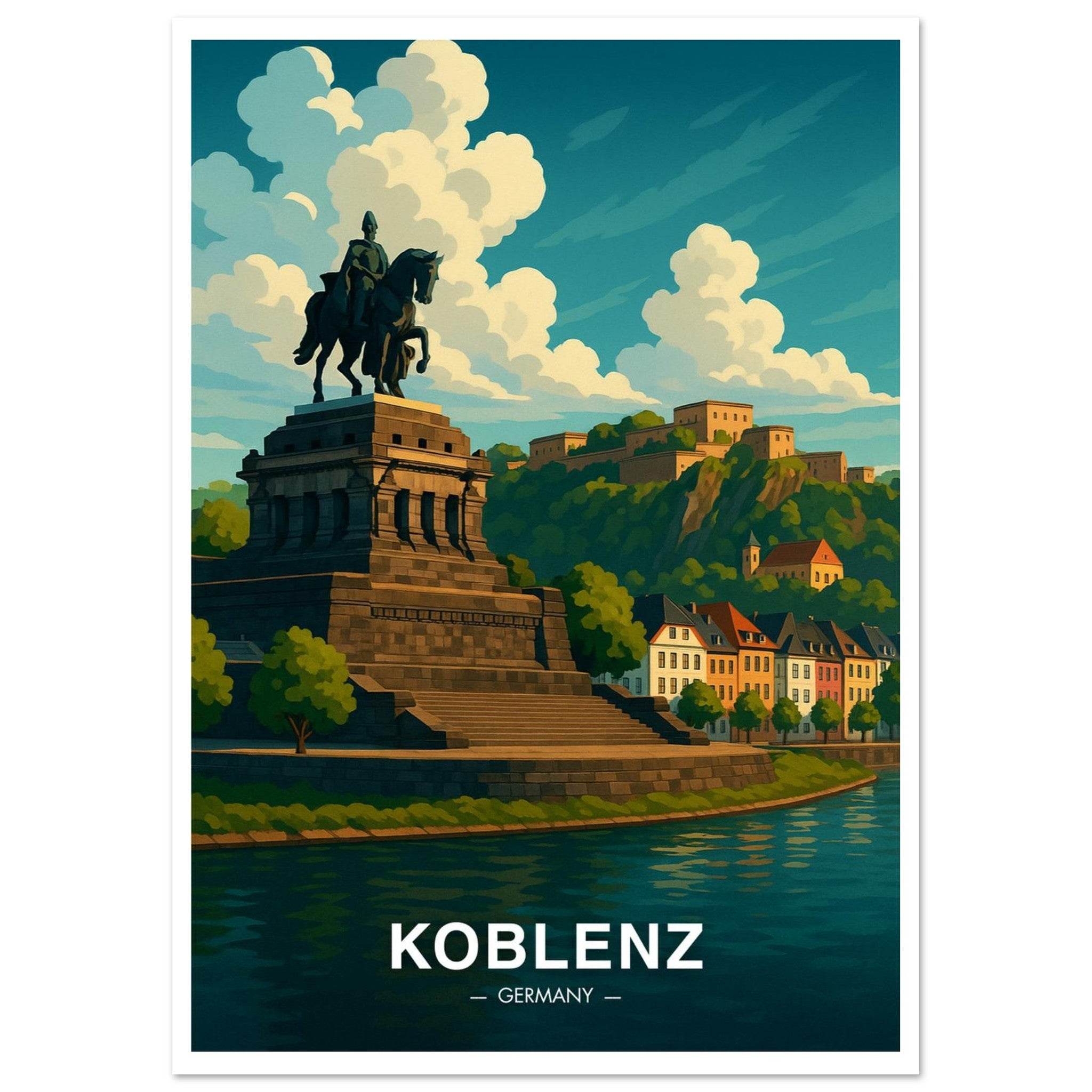 Koblenz Poster - Geoprints