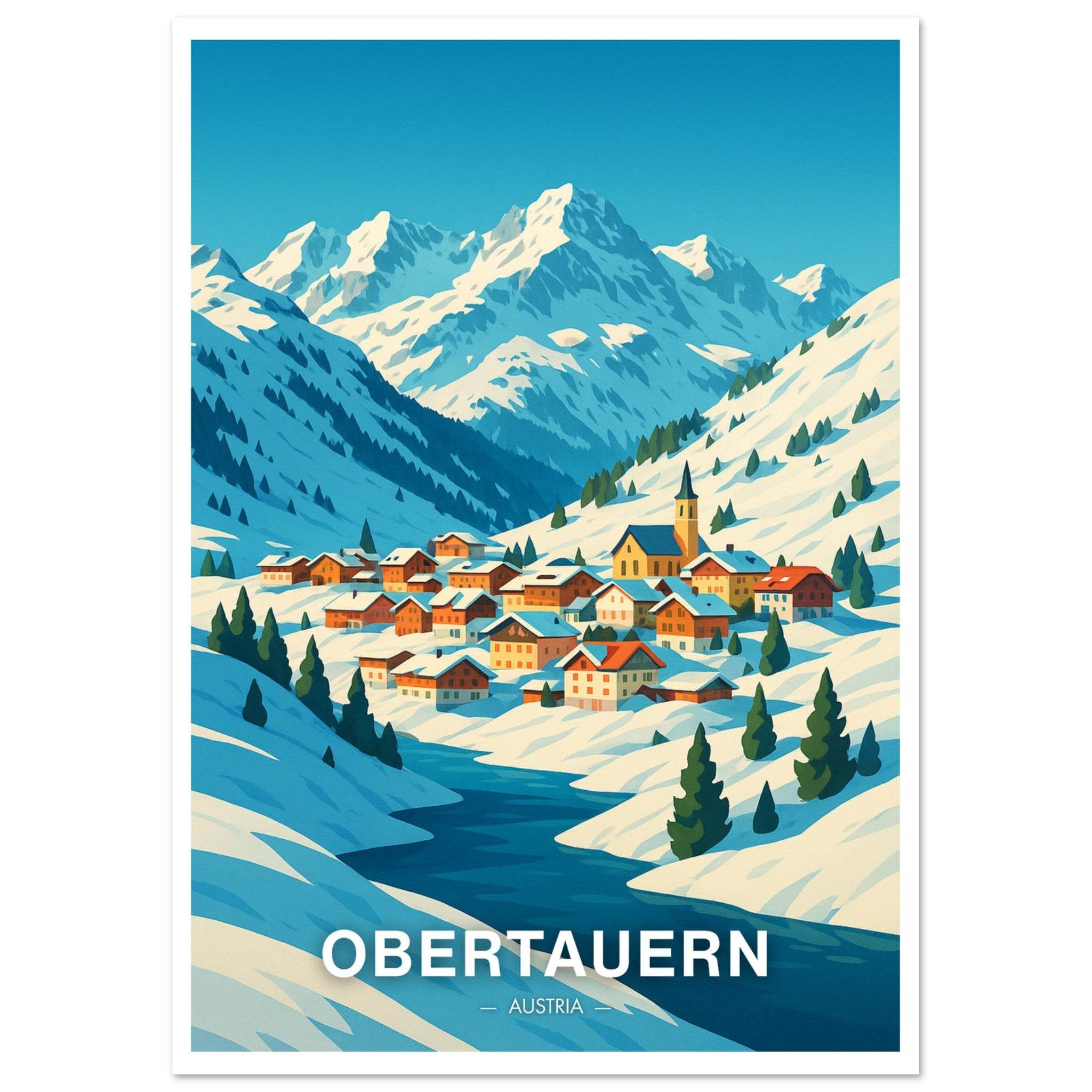 Obertauern Poster - Geoprints
