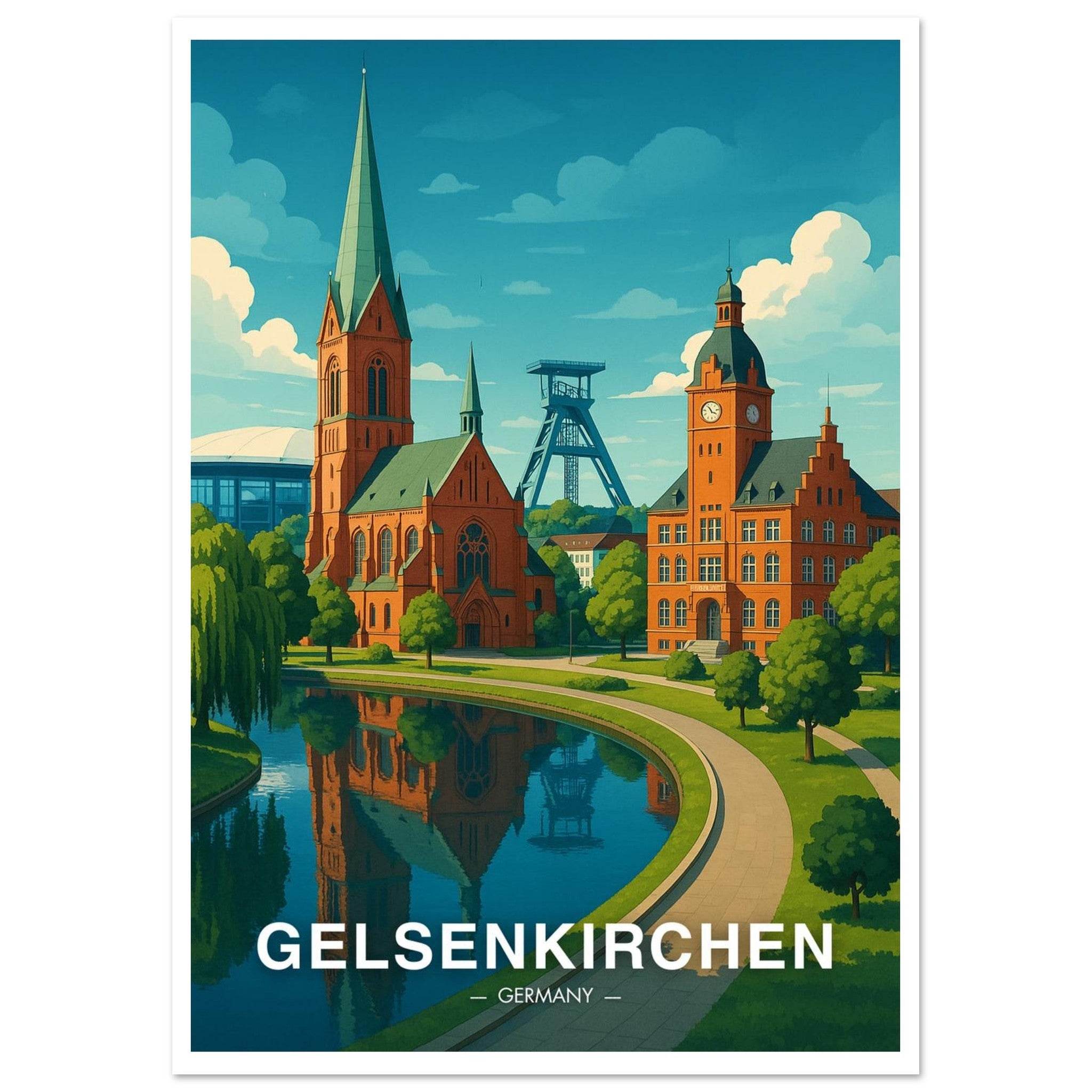 Gelsenkirchen Poster - Geoprints