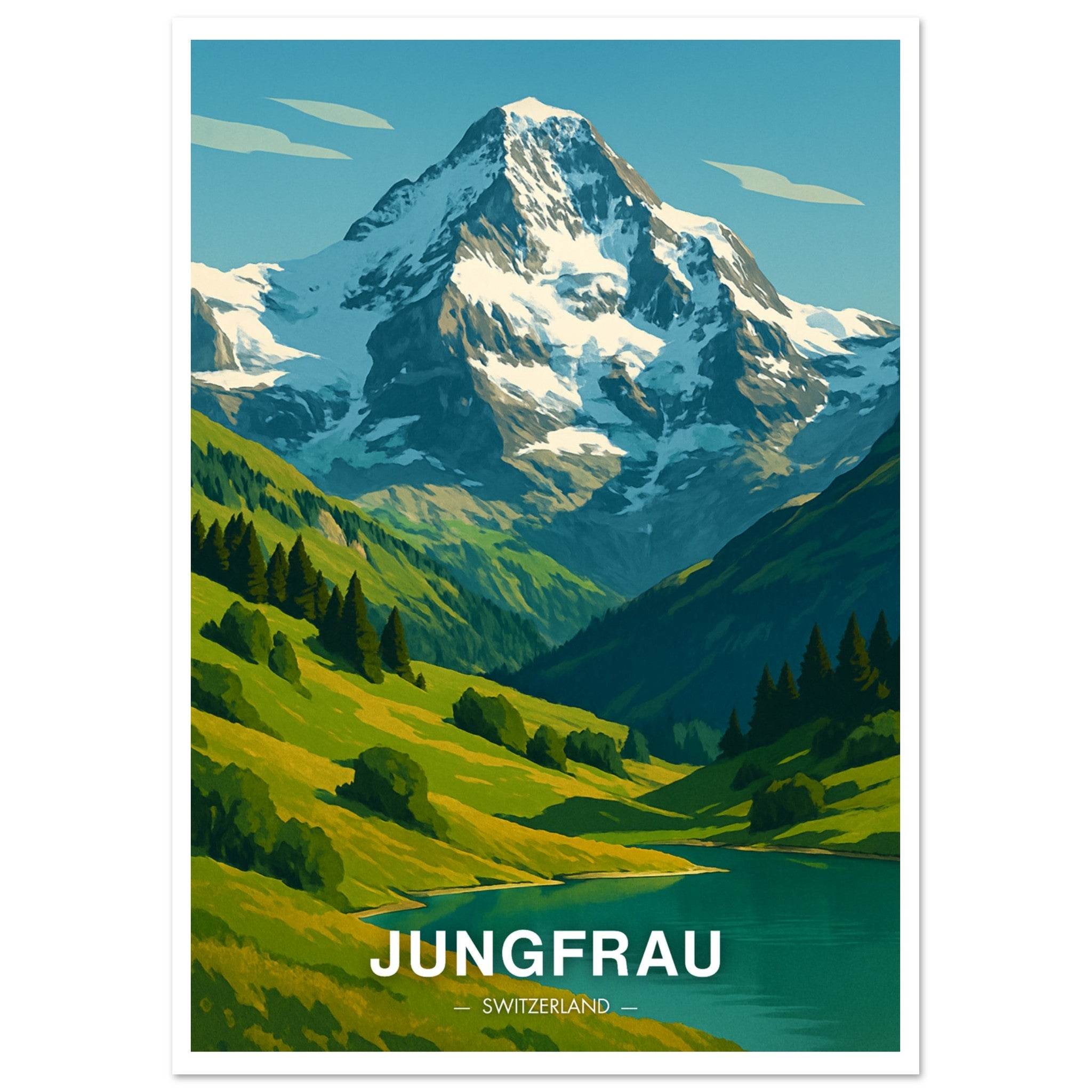 Jungfrau Poster - Geoprints