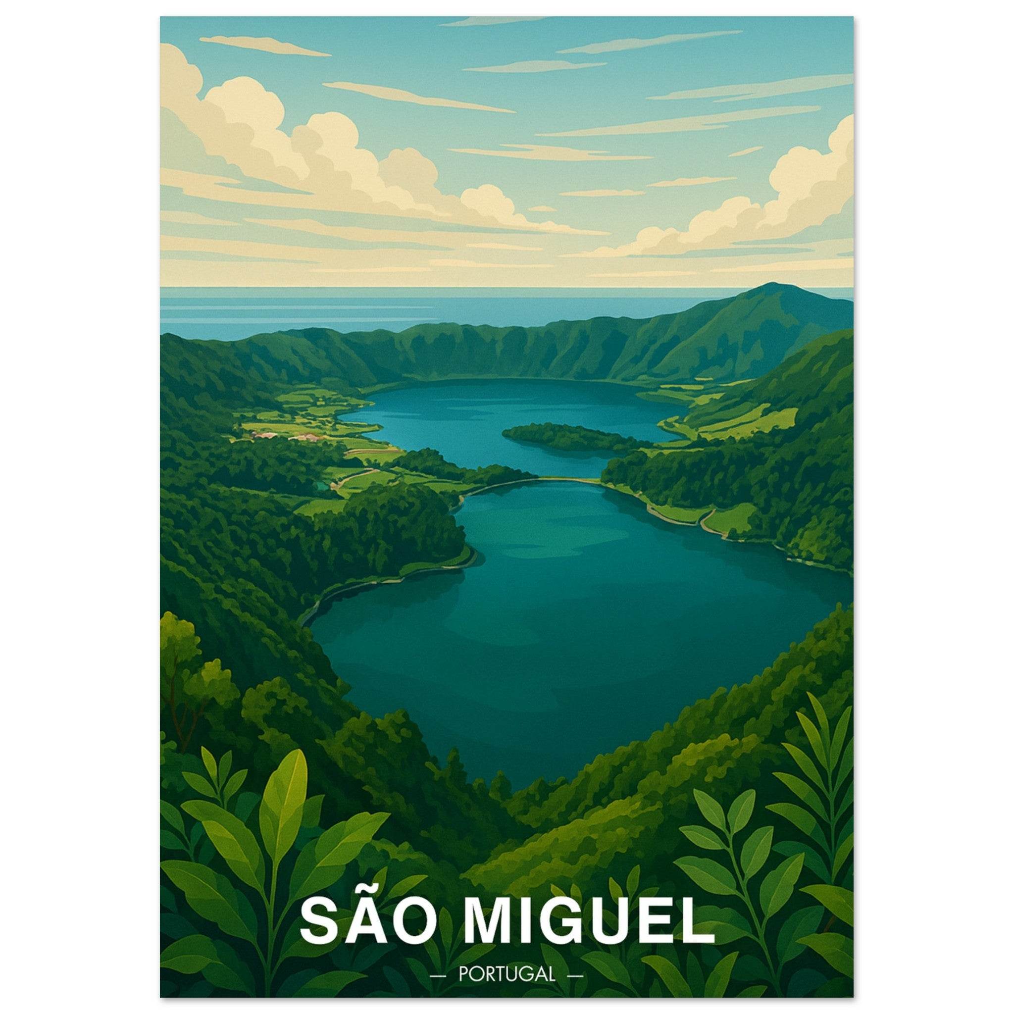 Sao Miguel Poster - Geoprints
