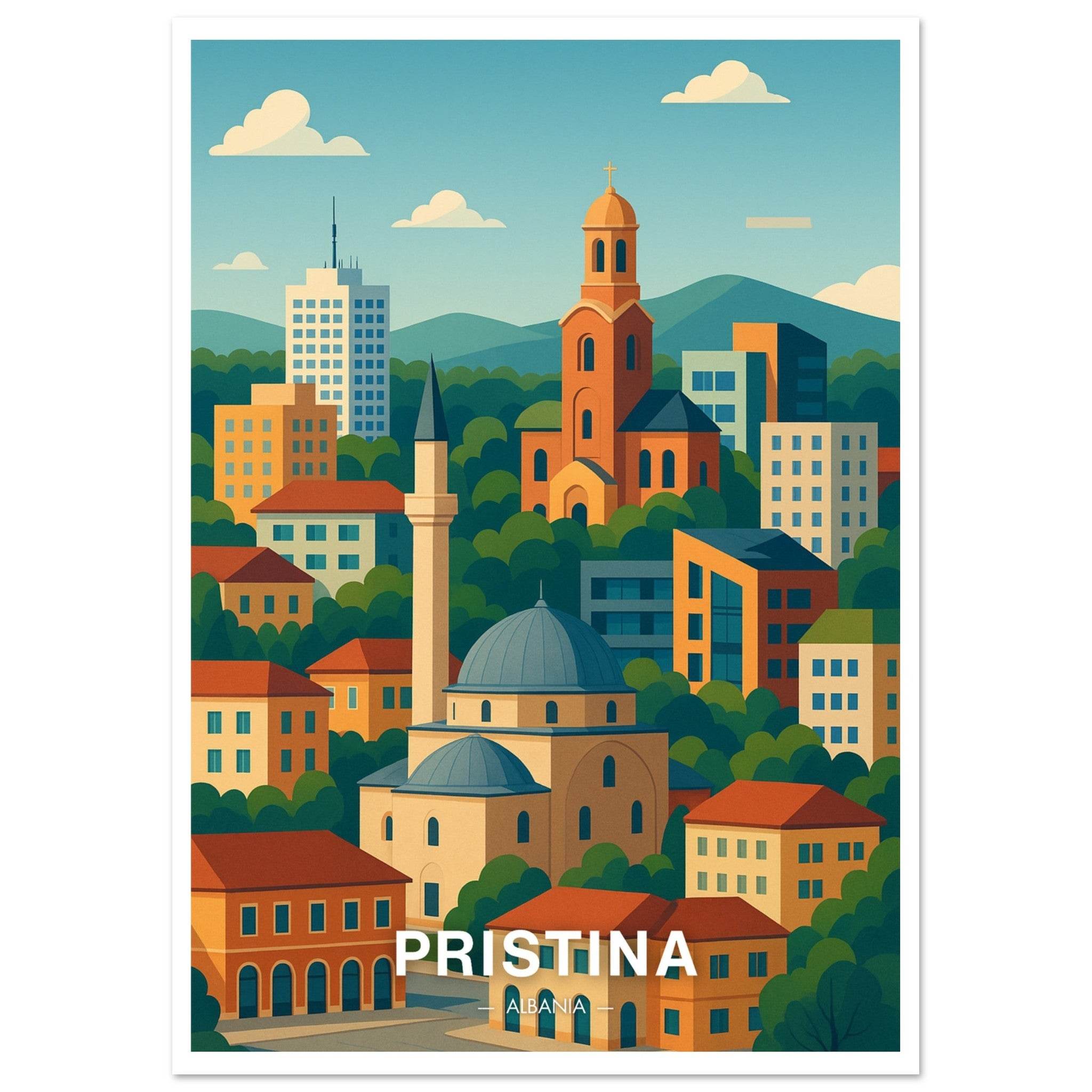 Pristina Poster - Geoprints
