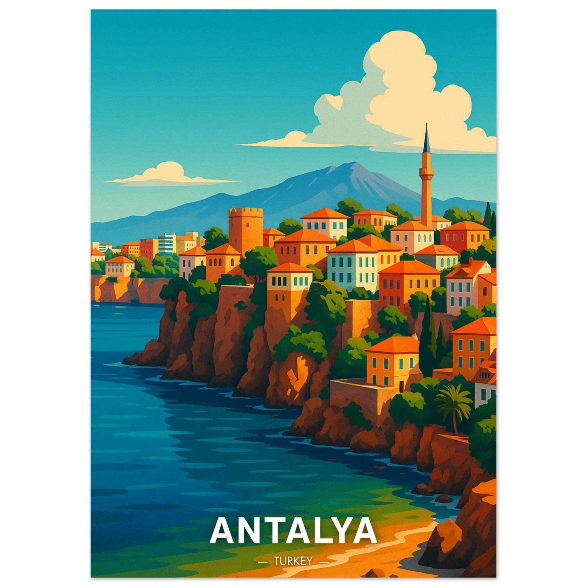 Antalya Poster - Geoprints
