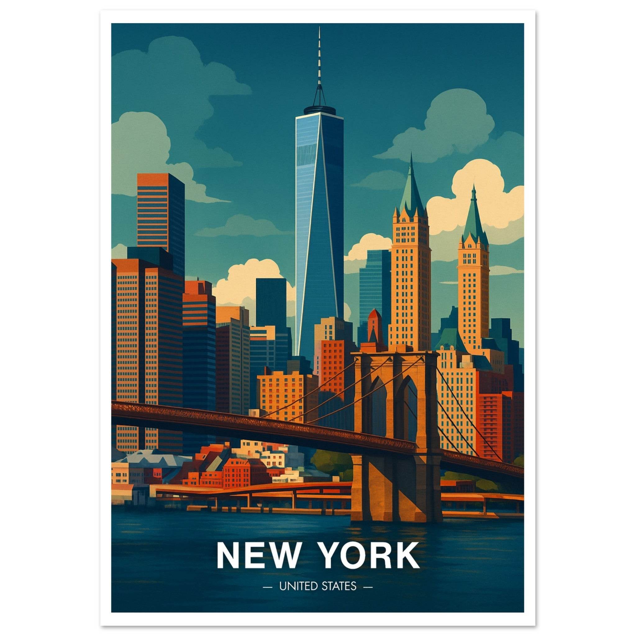 New York Poster - Geoprints