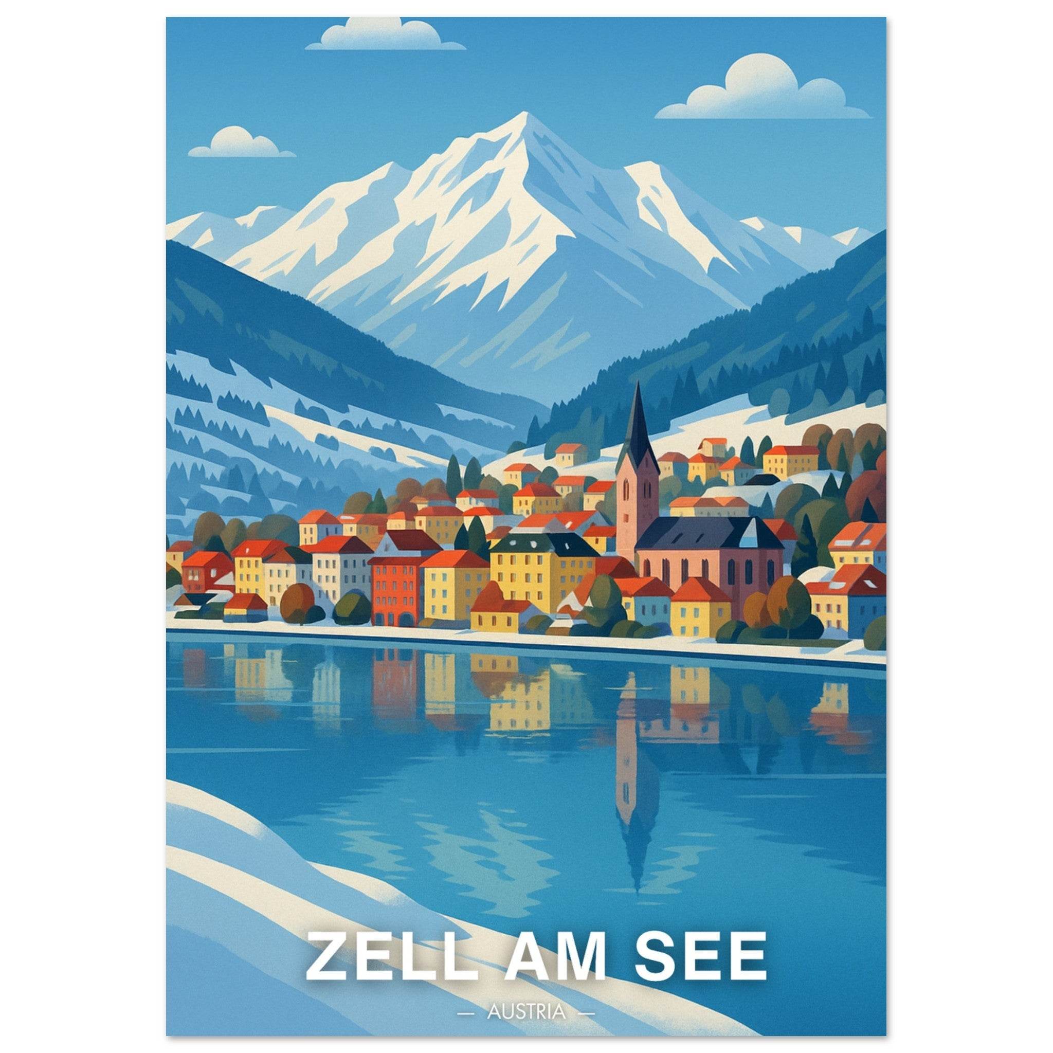 Zell Am See Poster - Geoprints