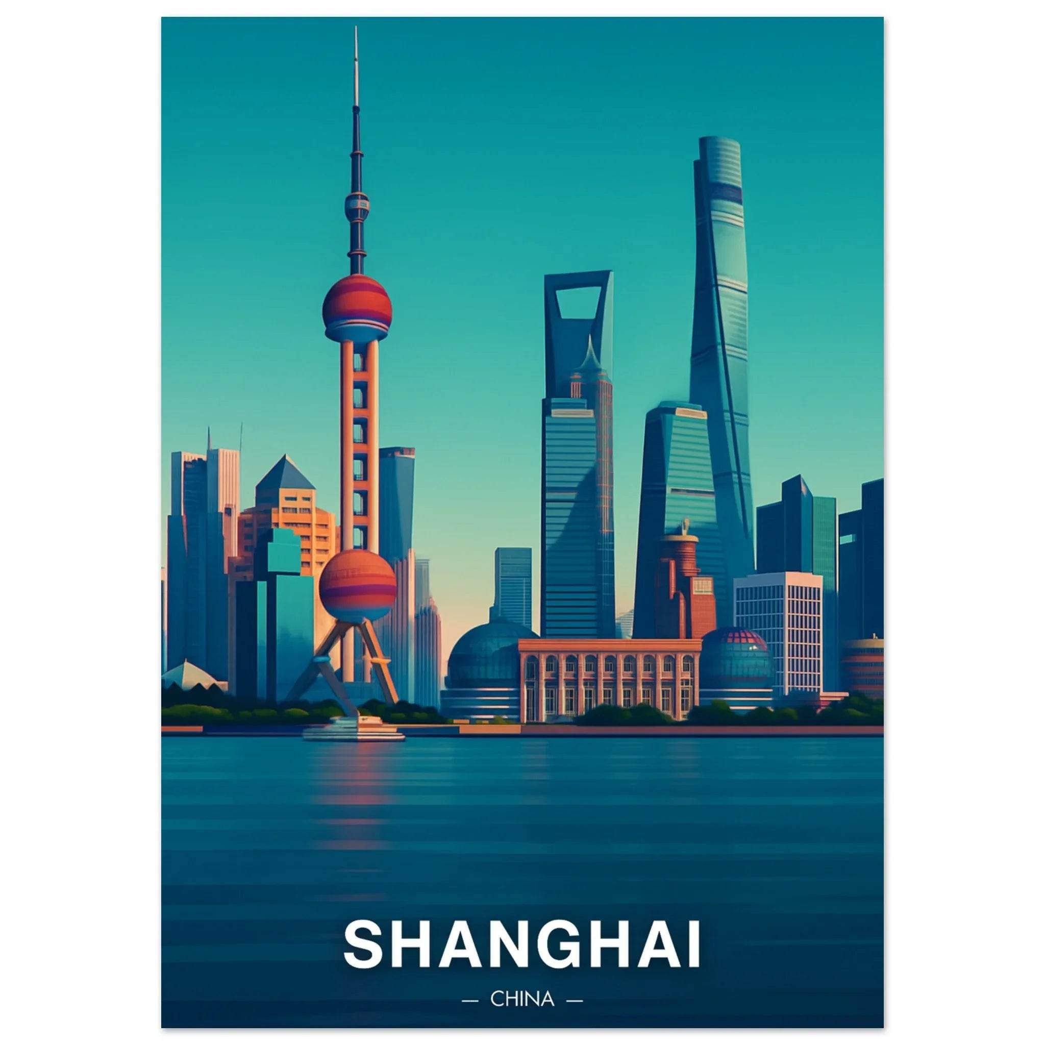 Shanghai Poster - Geoprints